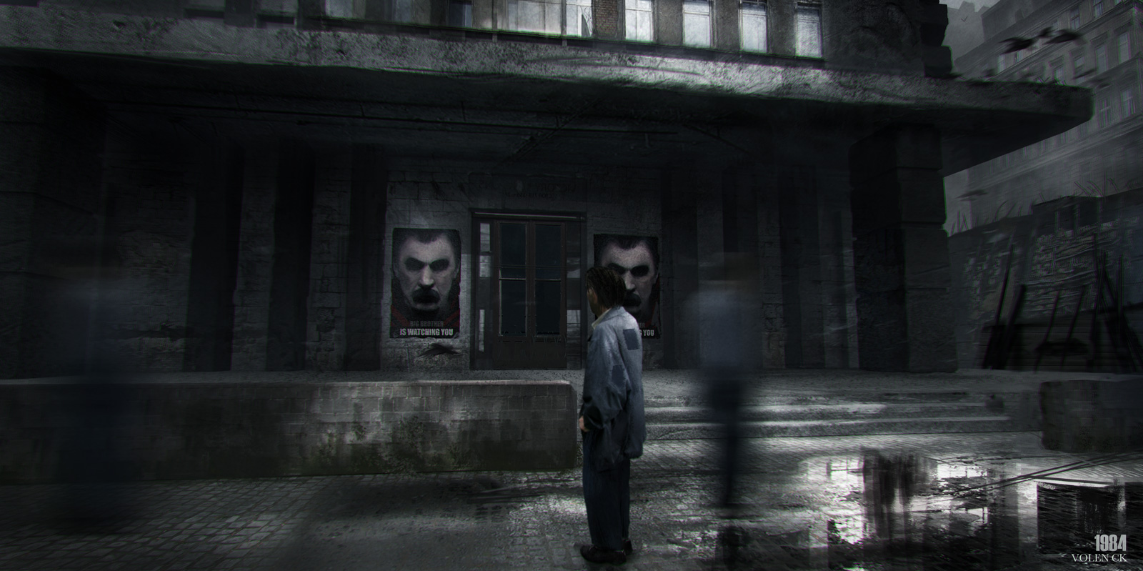 1984 Victory Mansions Digital r/Art