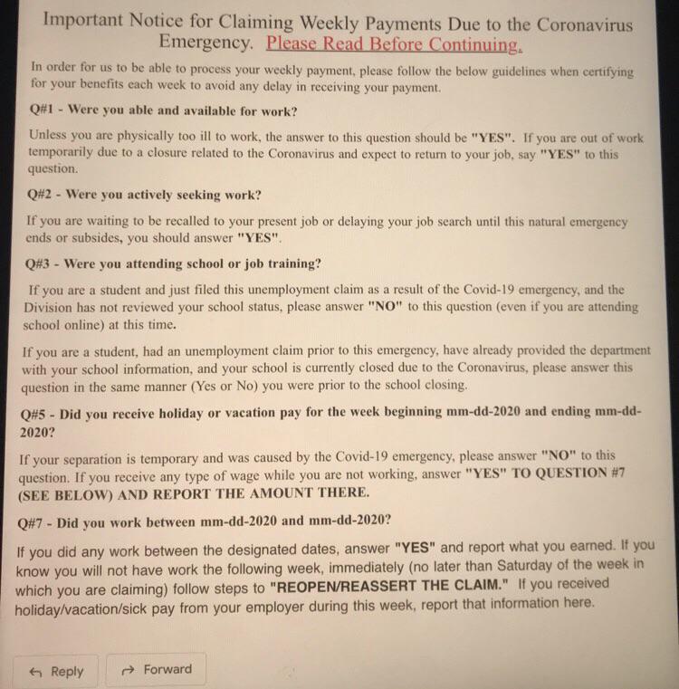 [NEW JERSEY] Has anyone recieved this email notice? r/Unemployment