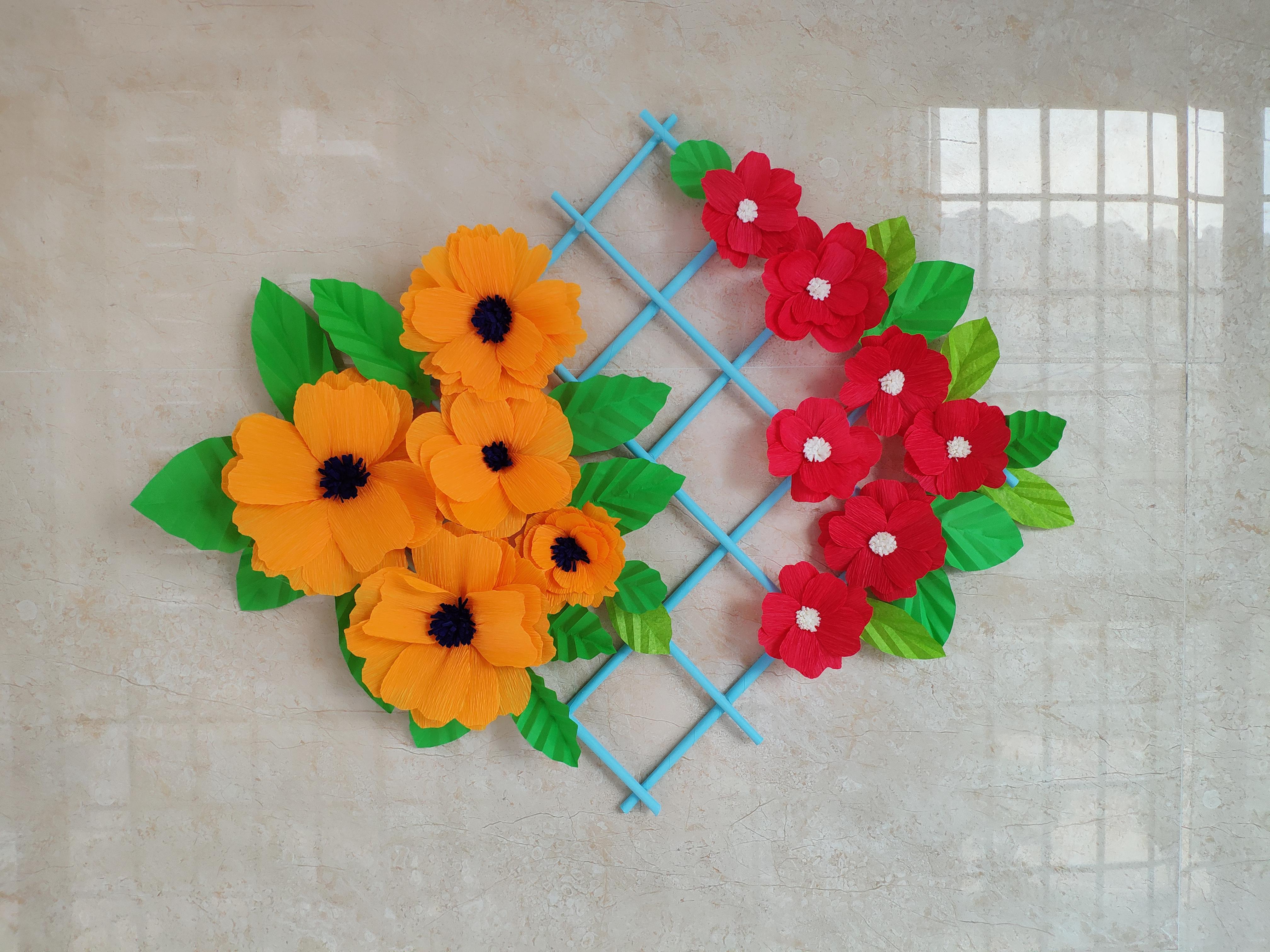 The second paper flower wallmate by handmade. r/crafts