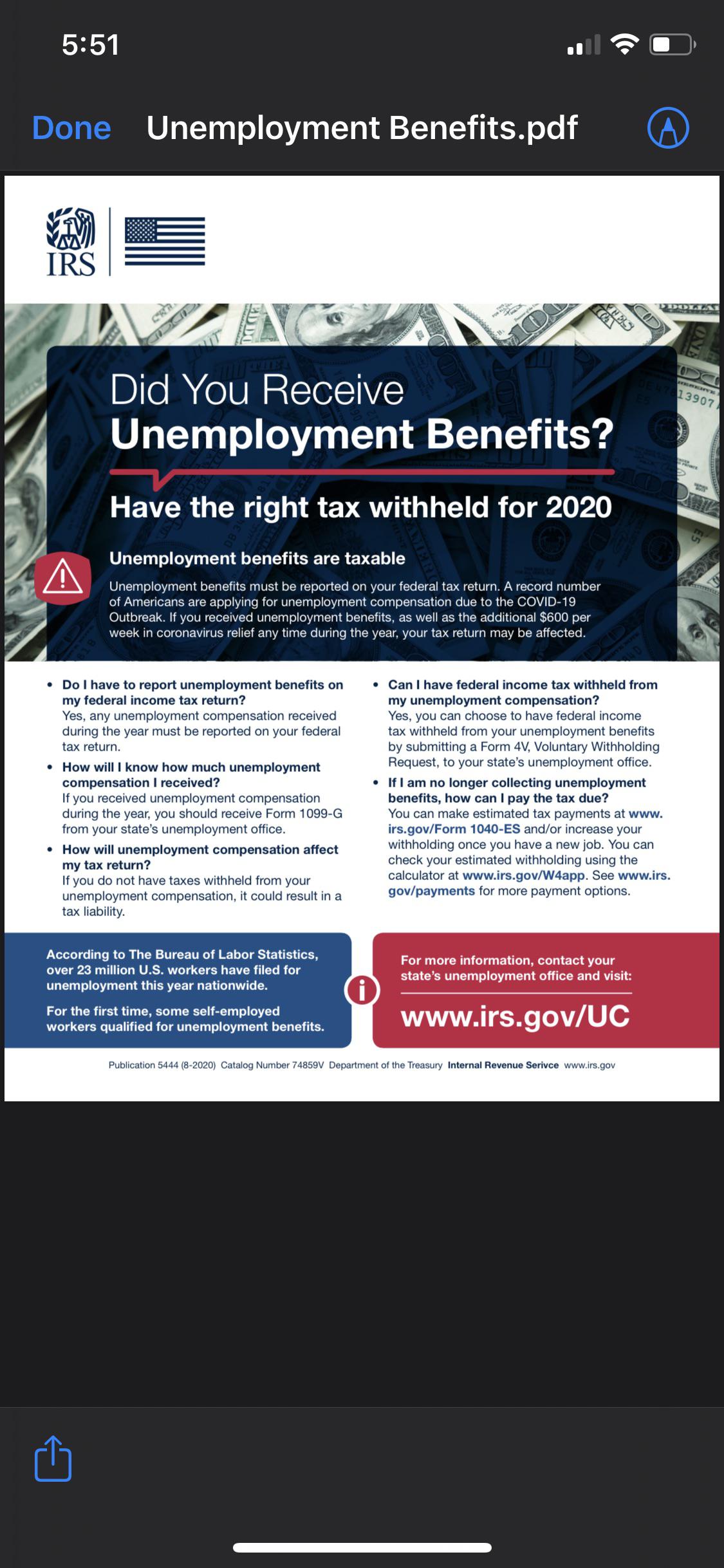 Unemployment Benefits are Taxable! Understand your responsibilities for