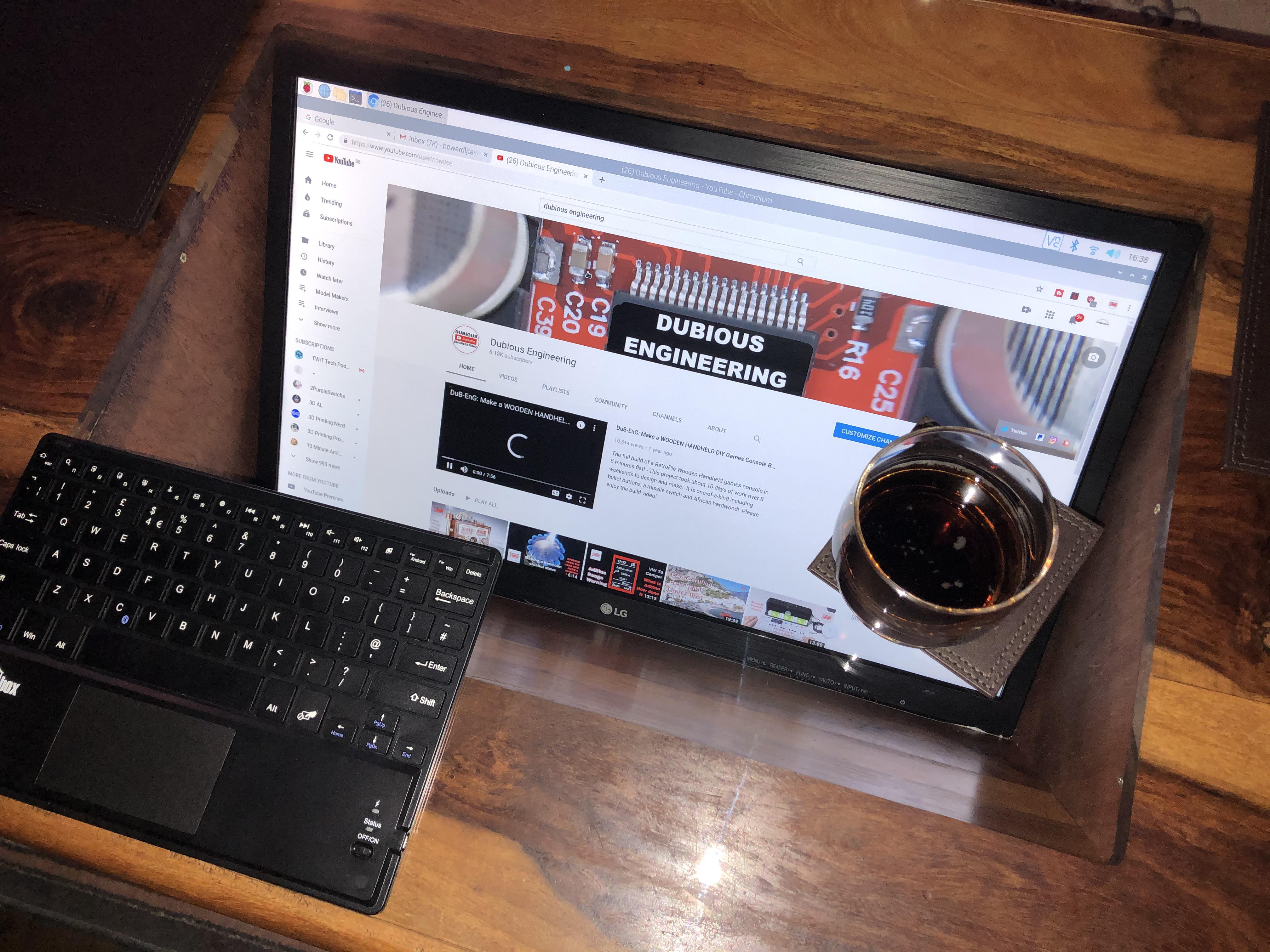 The glass arrived for my coffee table computer build today! hope