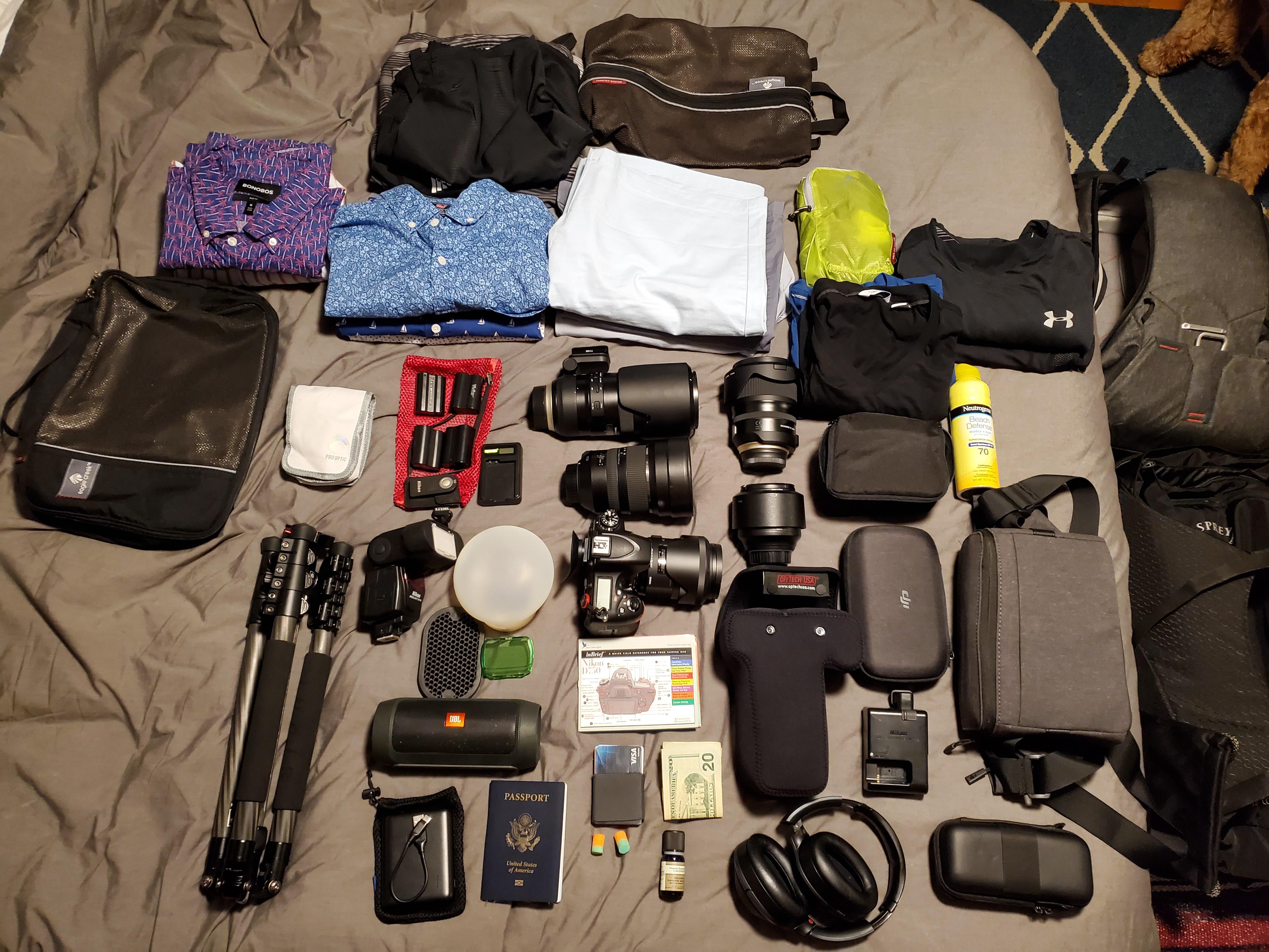 Best two bags for camera equipment and clothes? r/onebag