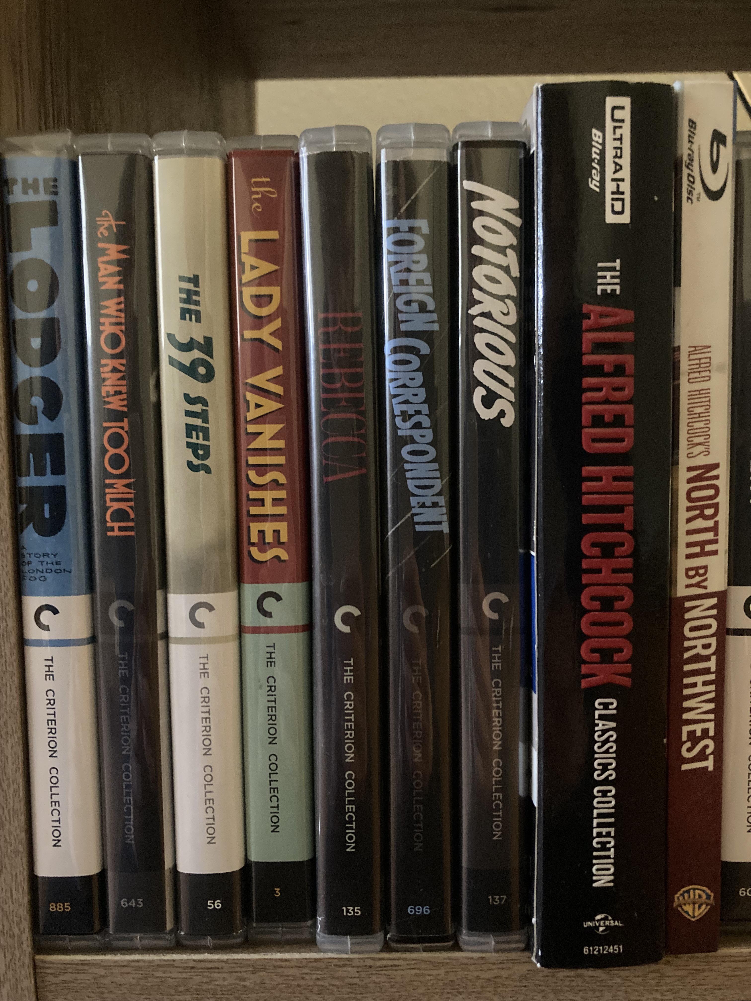 My Hitchcock Collection all the Criterion blurays r/criterion