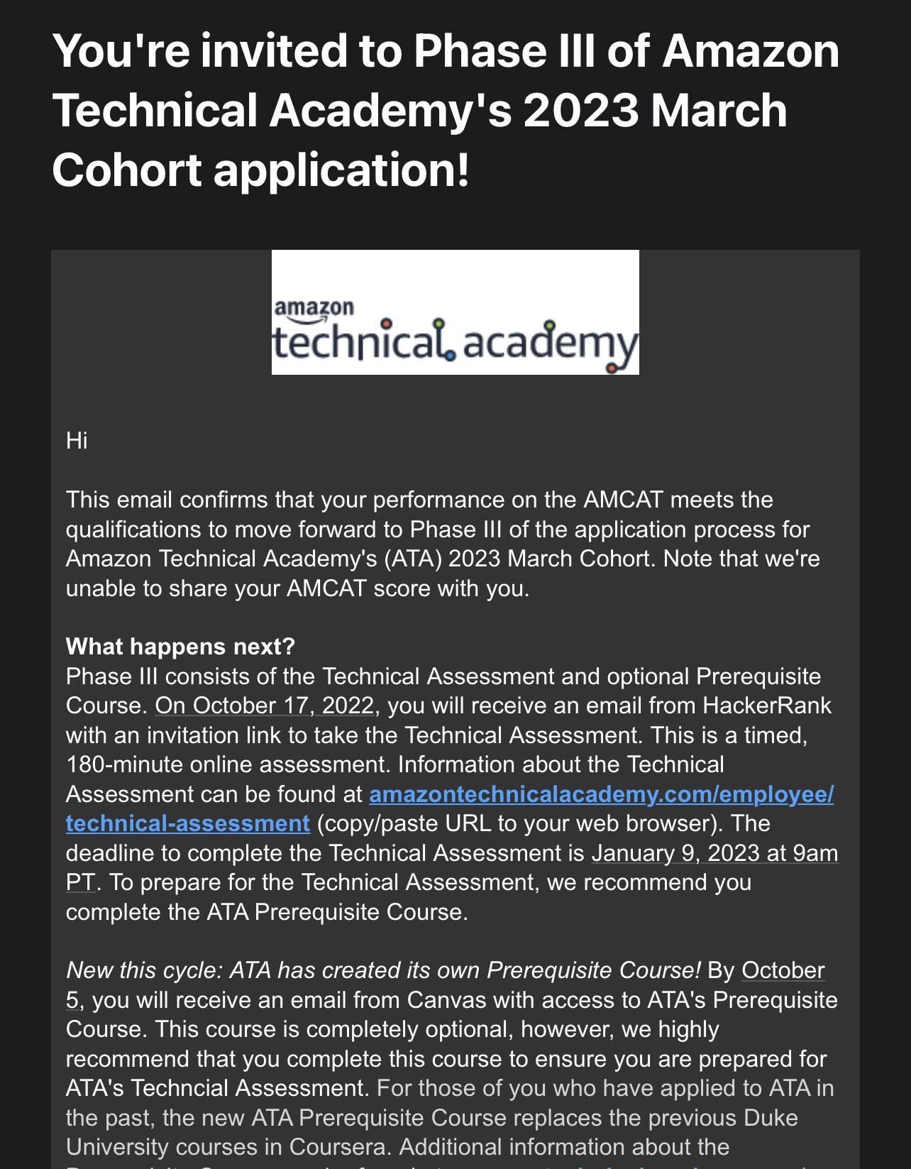 Amazon Technical Academy. Anyone been through the program? r/AmazonFC