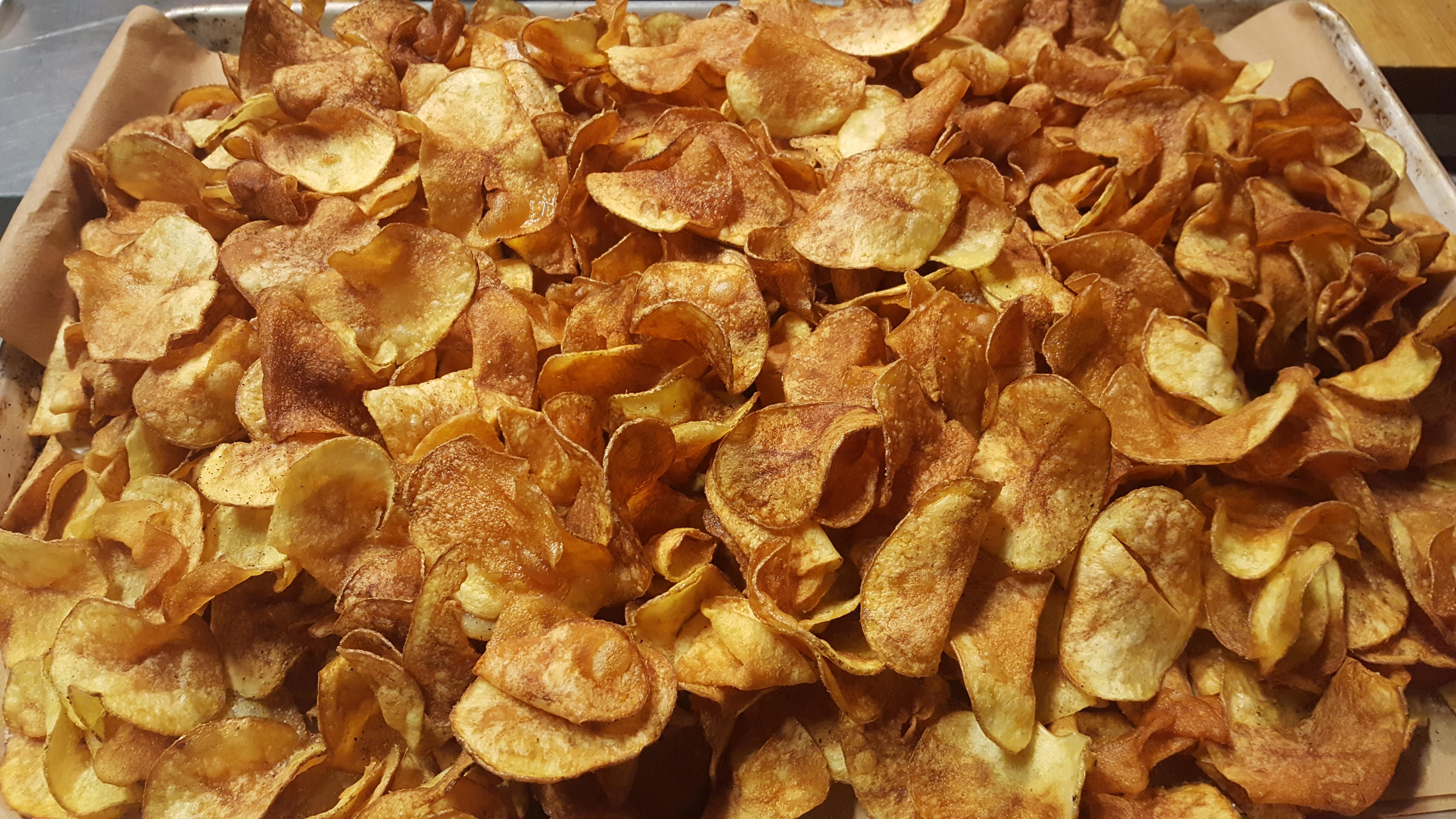 Inhouse made chips... a great seller throughout service. And it's on
