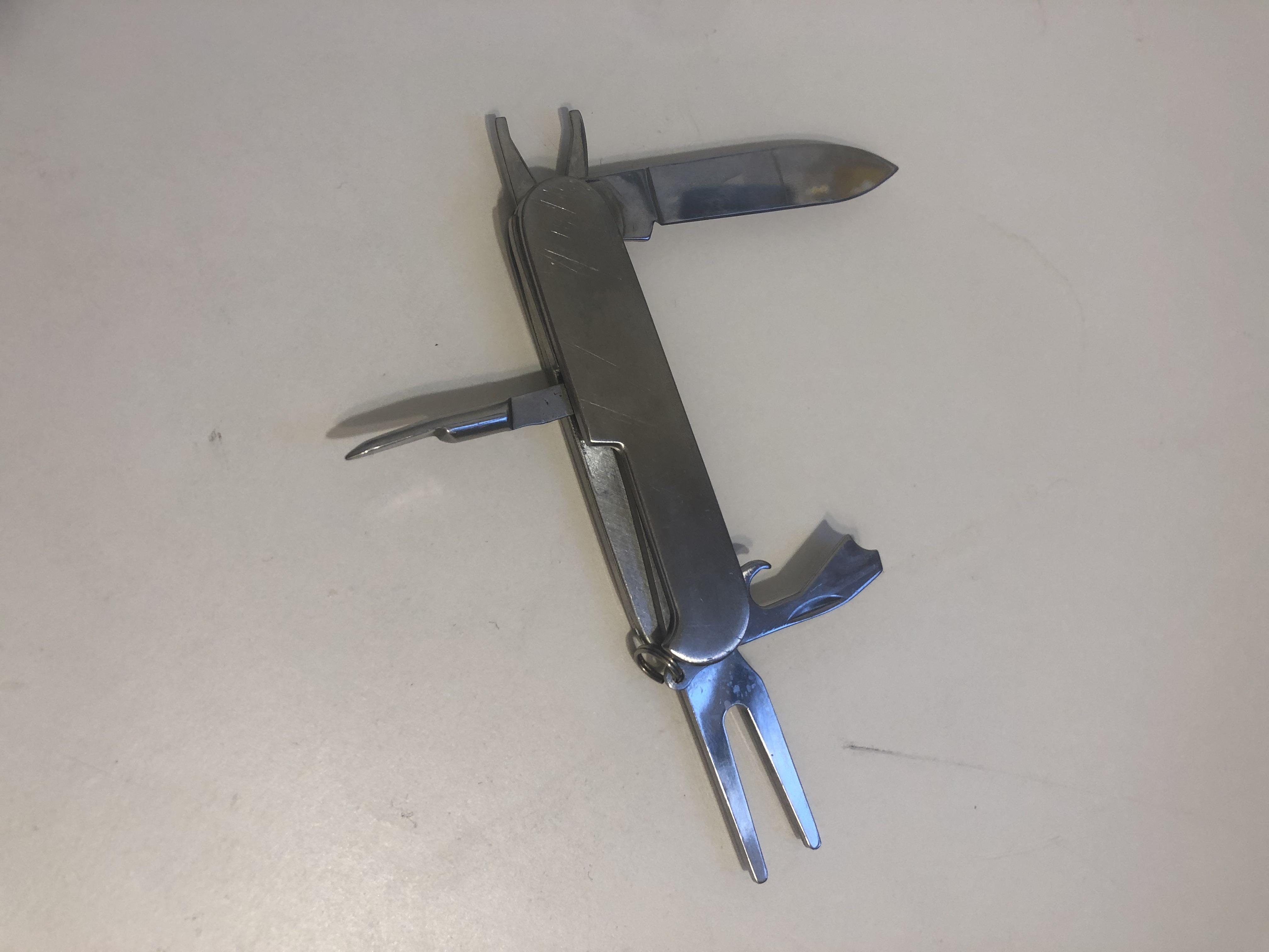 This homemade pocketknife stand pocketknives
