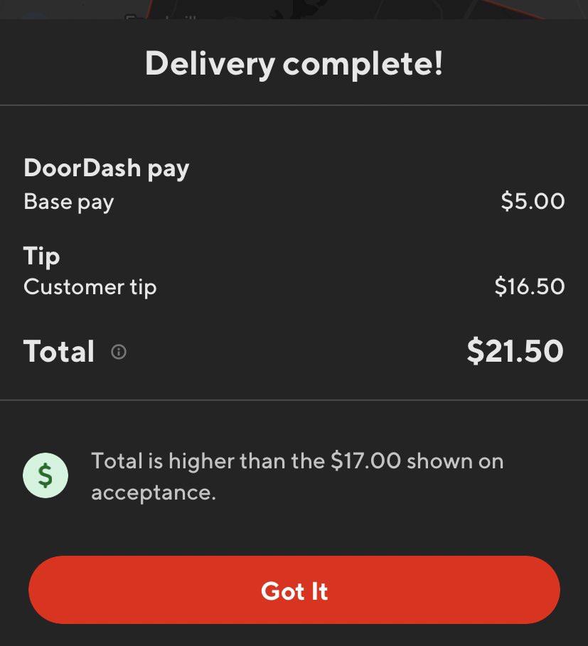 This was worth going out in the rain, I think r/DashEarnings