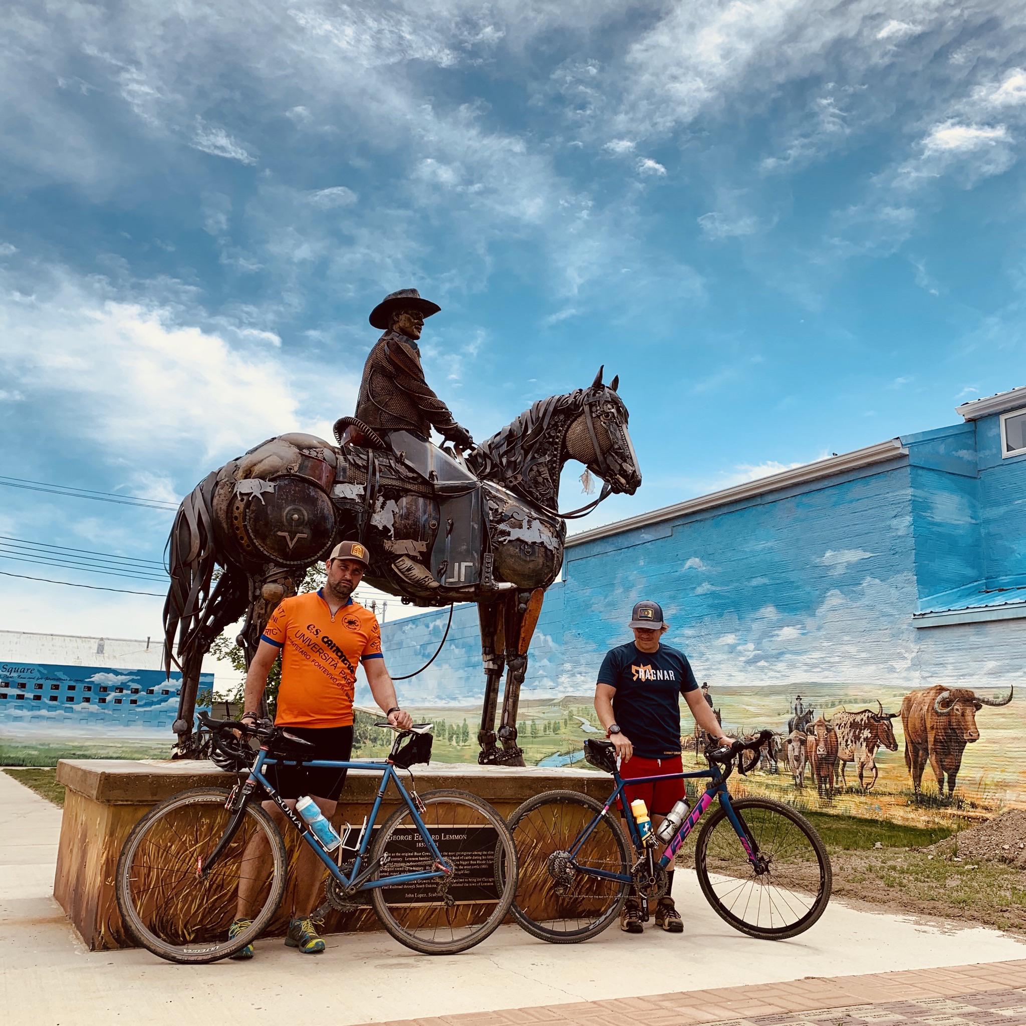 End of the trail Boss Cowman Square, Lemmon, South Dakota. Hybrid