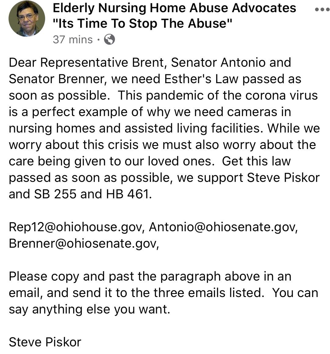 Esther’s Law Ohio House Bill 461 & Ohio Senate Bill 255 would have been