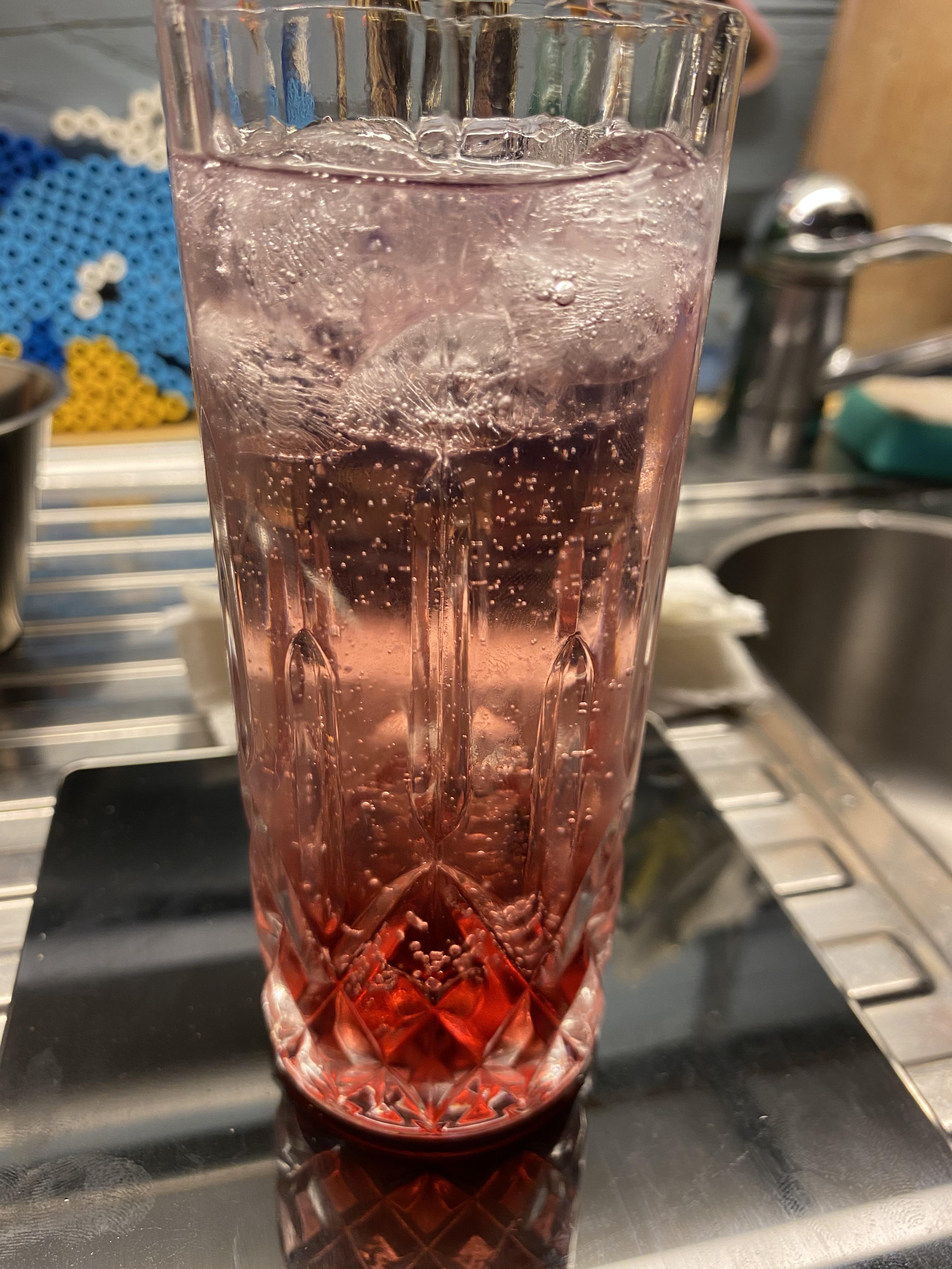 First ever drink mixed. I have no clue what I’m doing really. Chambord