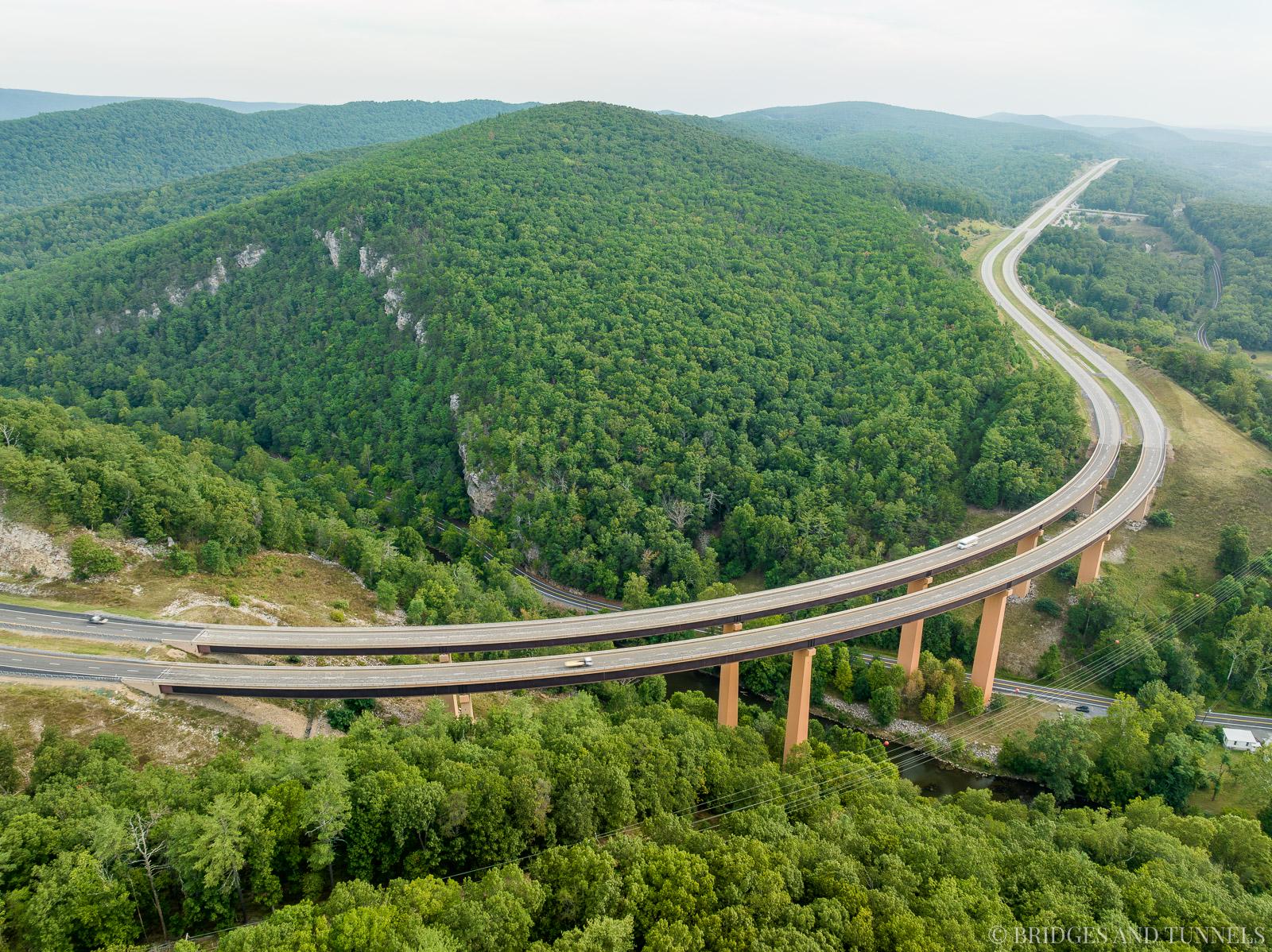 Lost River Bridge along Corridor H (US 48) at Hanging Rock, WV, USA [OC