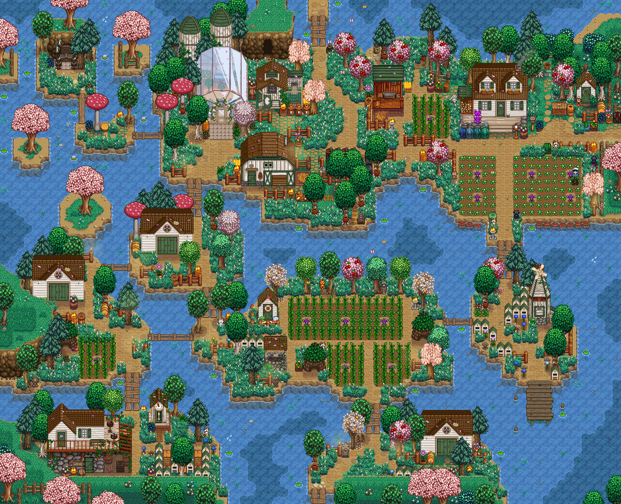 My Riverland farm, mostly complete on spring of year 5 r