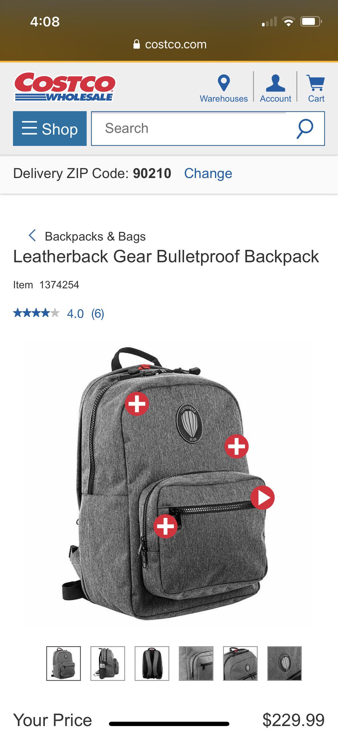 Costco is now selling a bulletproof backpack for kids r/boringdystopia