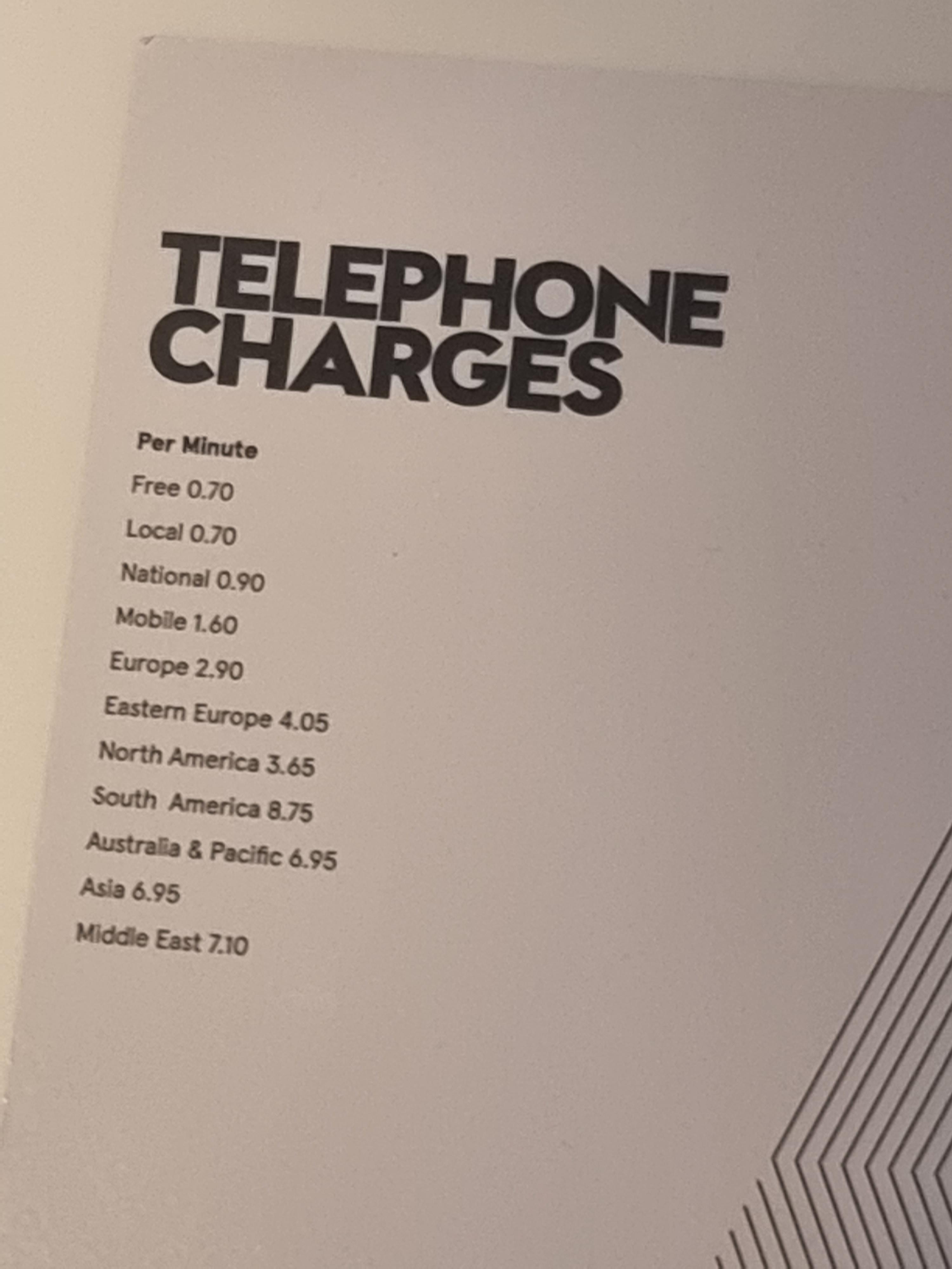 How can hotels still think it ok to charge this for phone calls in 2022