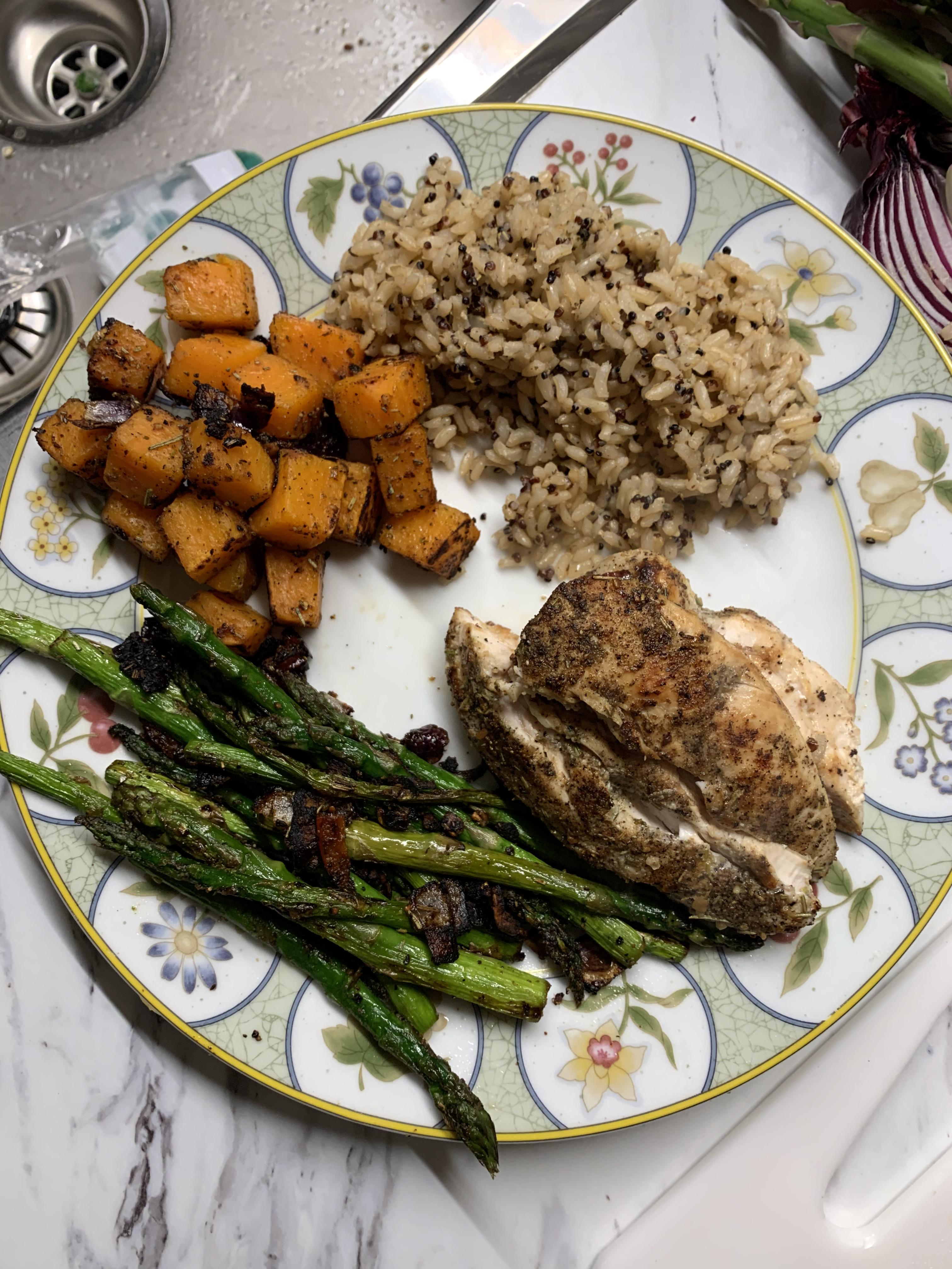 [Homemade] Chicken rice veggies. food