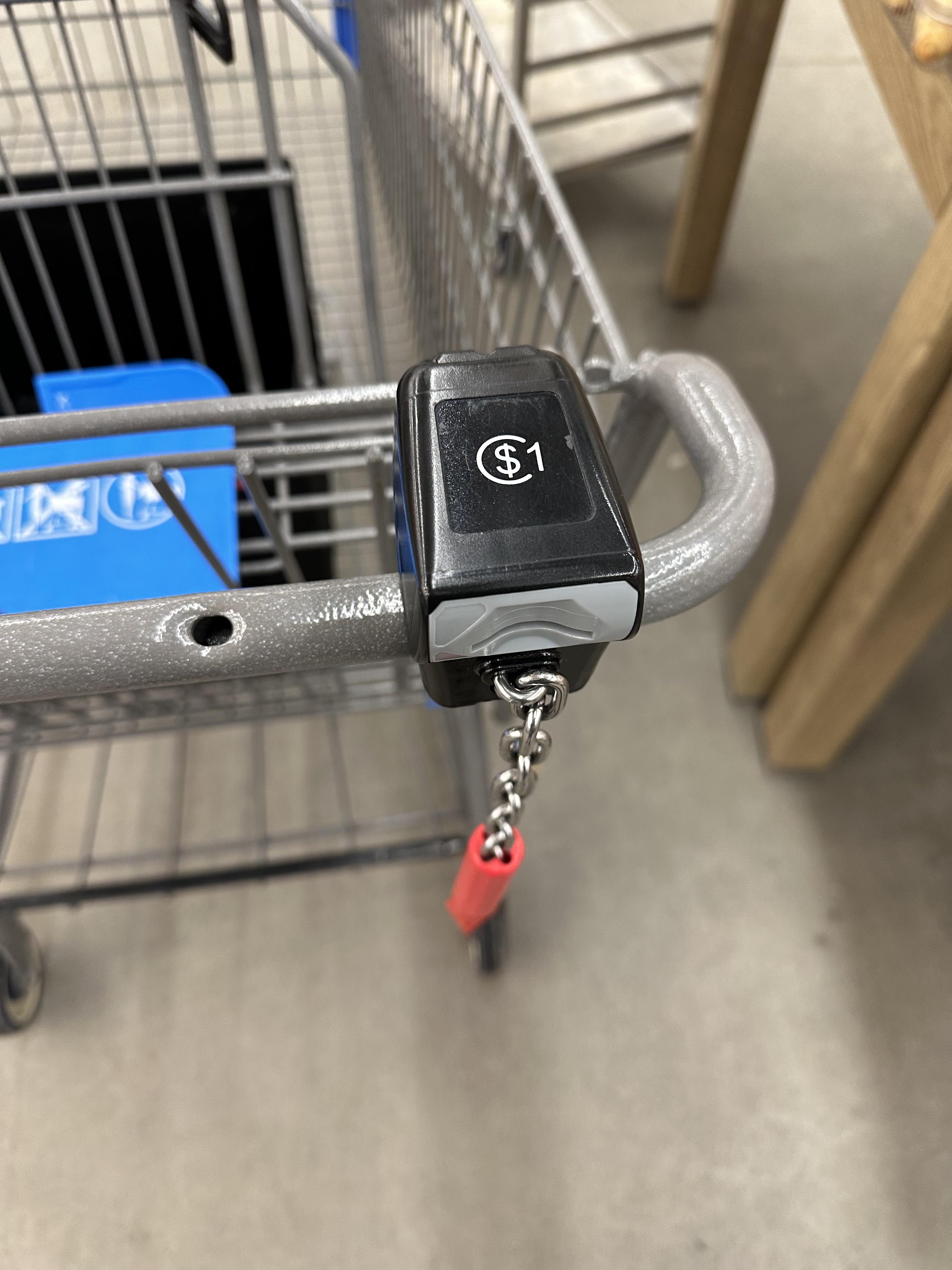 Huh… is Walmart planning to start charging for carts? If so I’m going