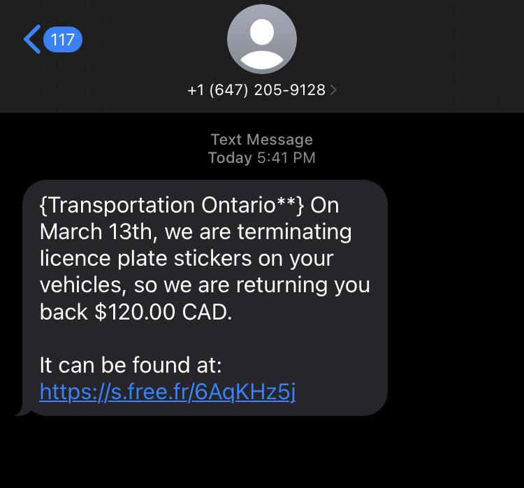 Scammers taking advantage of the license plate sticker refund situation