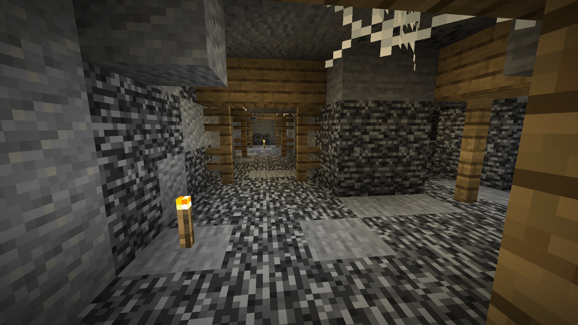 In case you were wondering, this is what a bedrock level mineshaft
