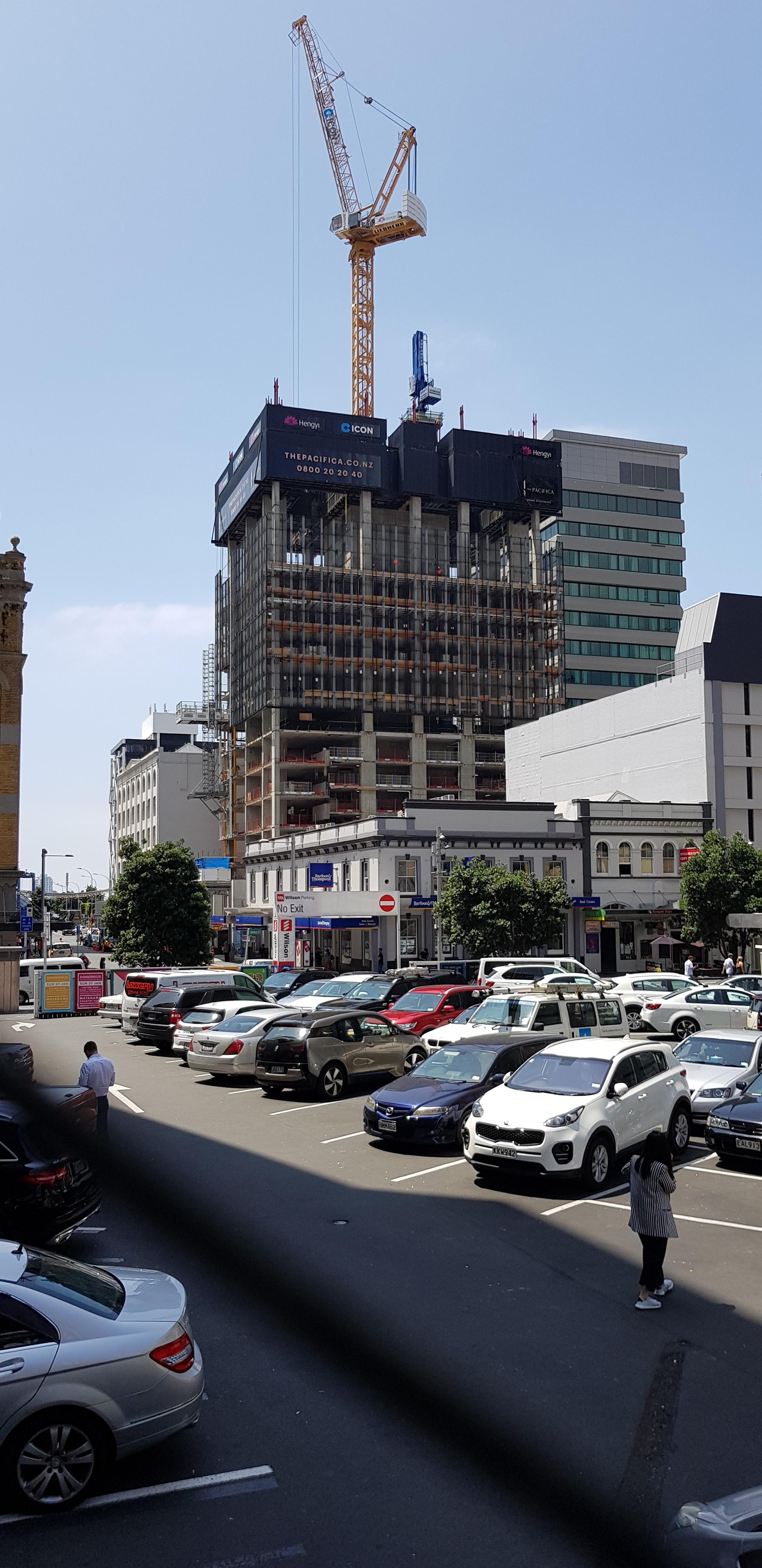 Pacifica, HotelApartment building. Well on its way to 57 stories. r