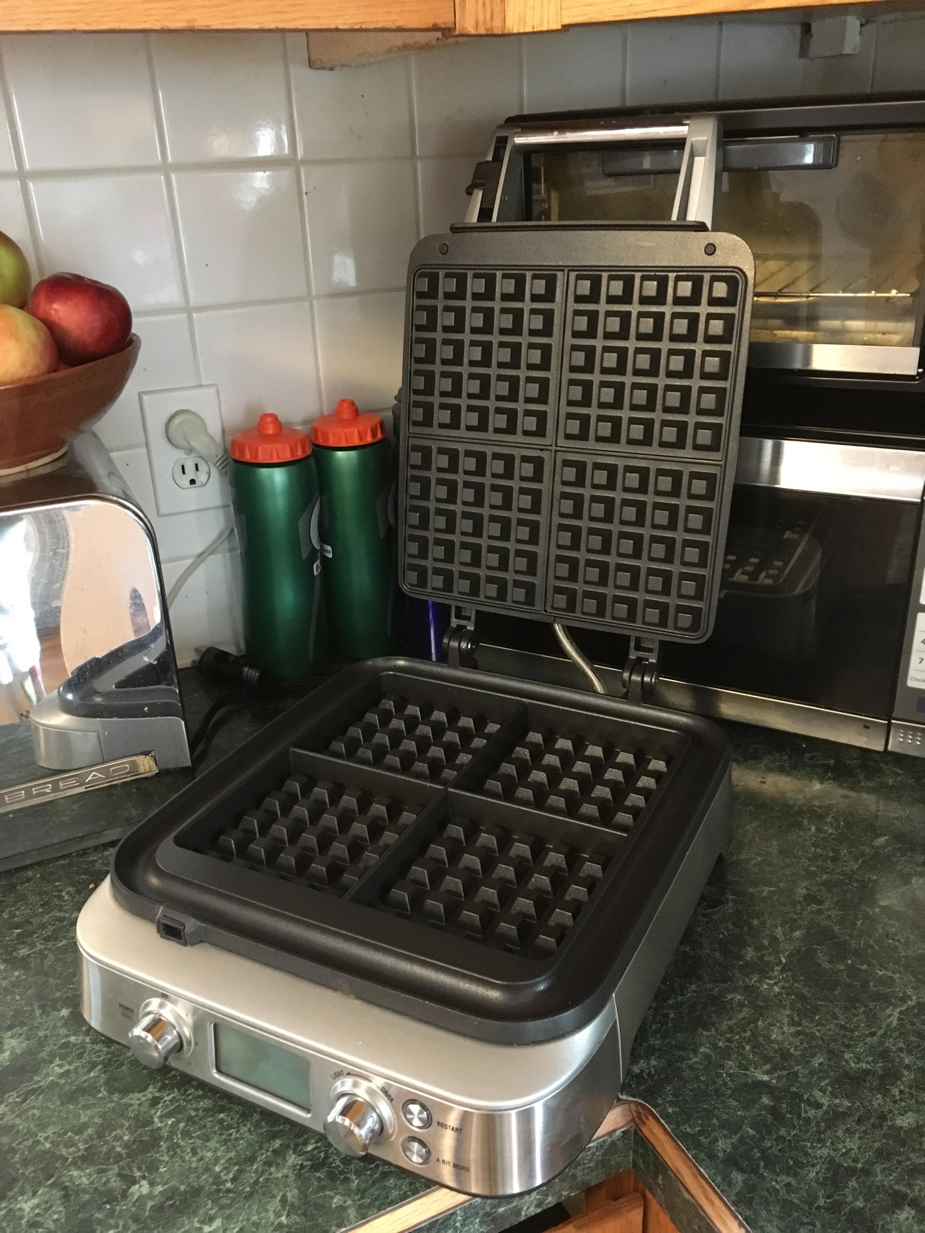 In waffle heaven! Picked up this barely used Breville four square