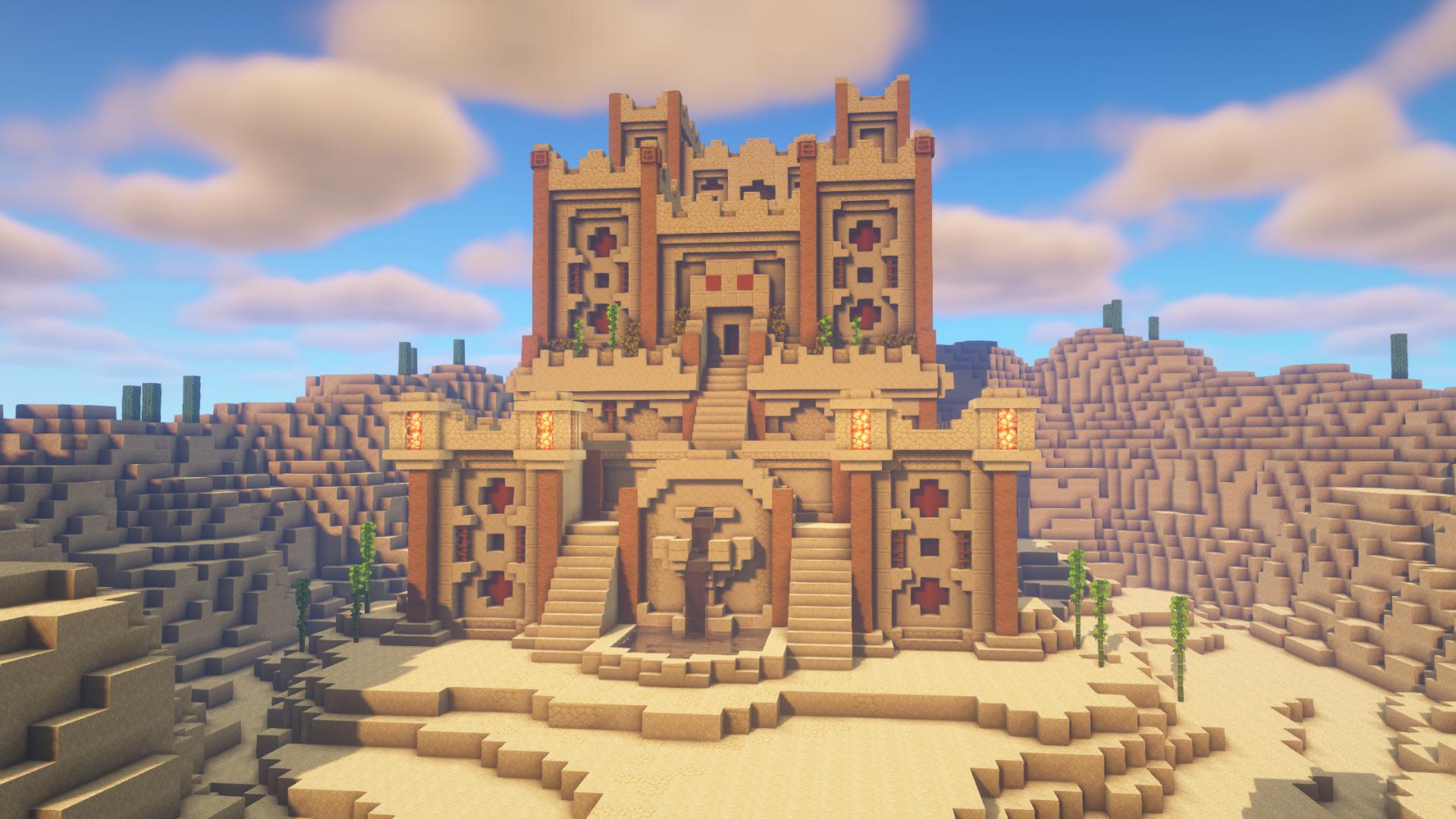I tried to make an upgrade for the desert temple. I think it turned out