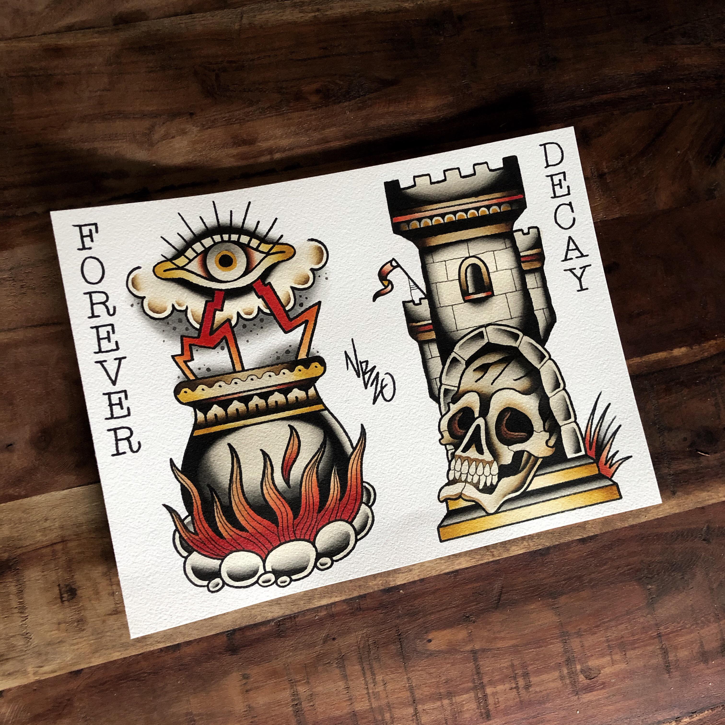 Painted this today. Inspired by the devil wears Prada and an old flash