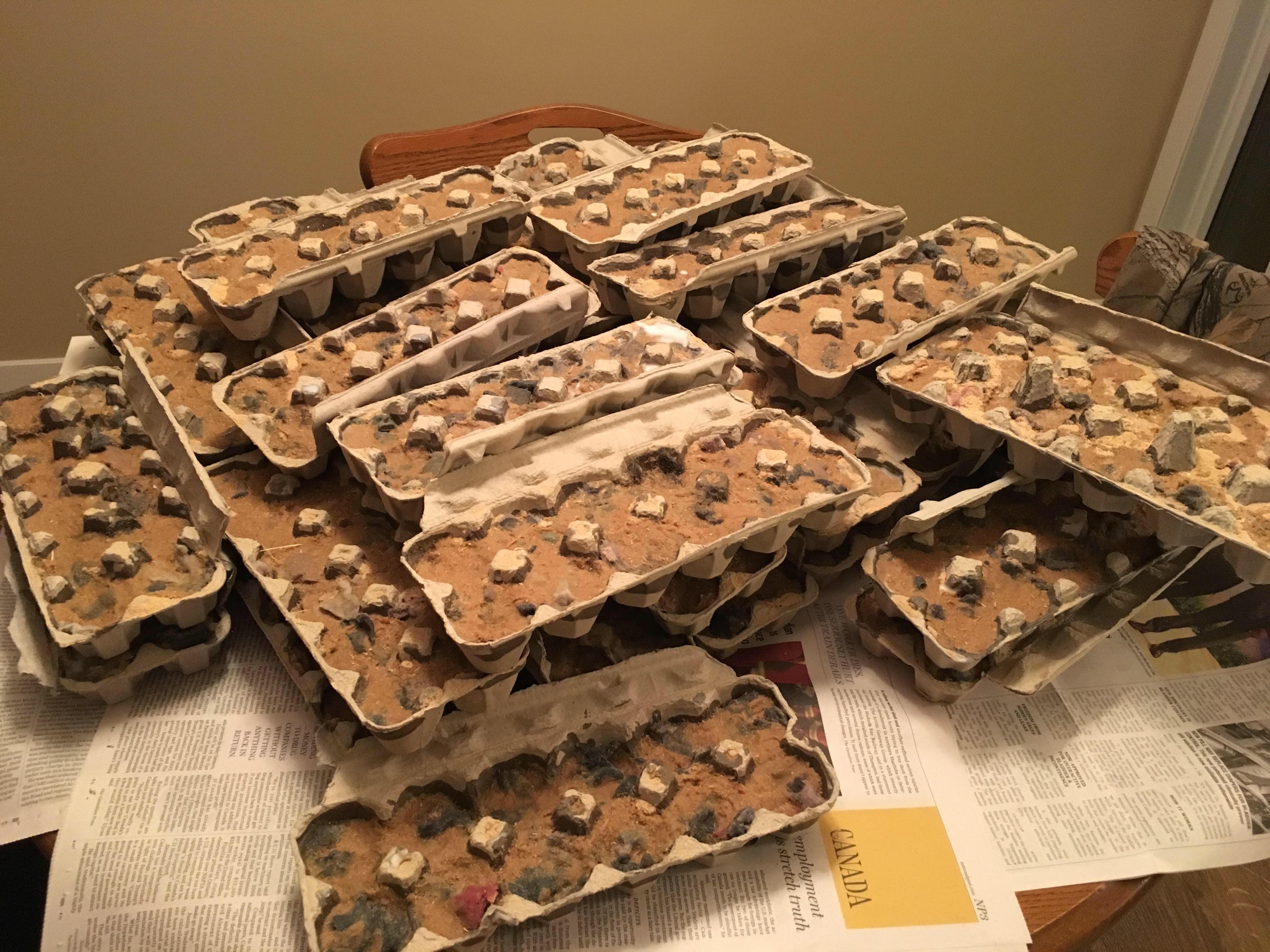 Cabin prep checked off the list Homemade fire starters for the wood