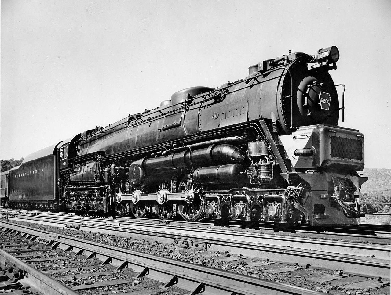Pennsy's class S2 Steam Turbine loco 6200. Only one was built. 1945