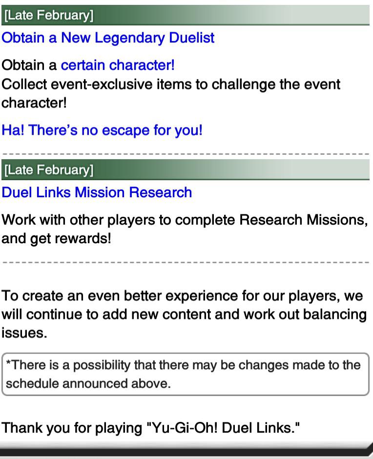Yugioh Duel Links Events Febuary 2023 Upcoming Updates - February 2022 : R/Duellinks