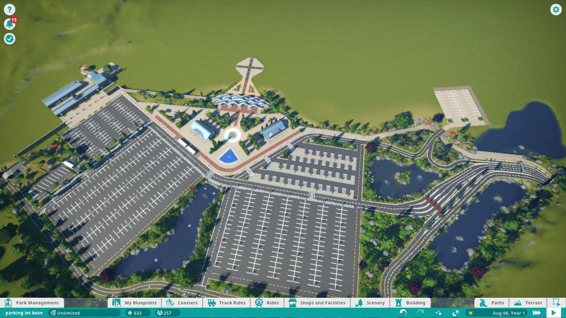 I dream of a balance patch. Why would a park with no attractions but an