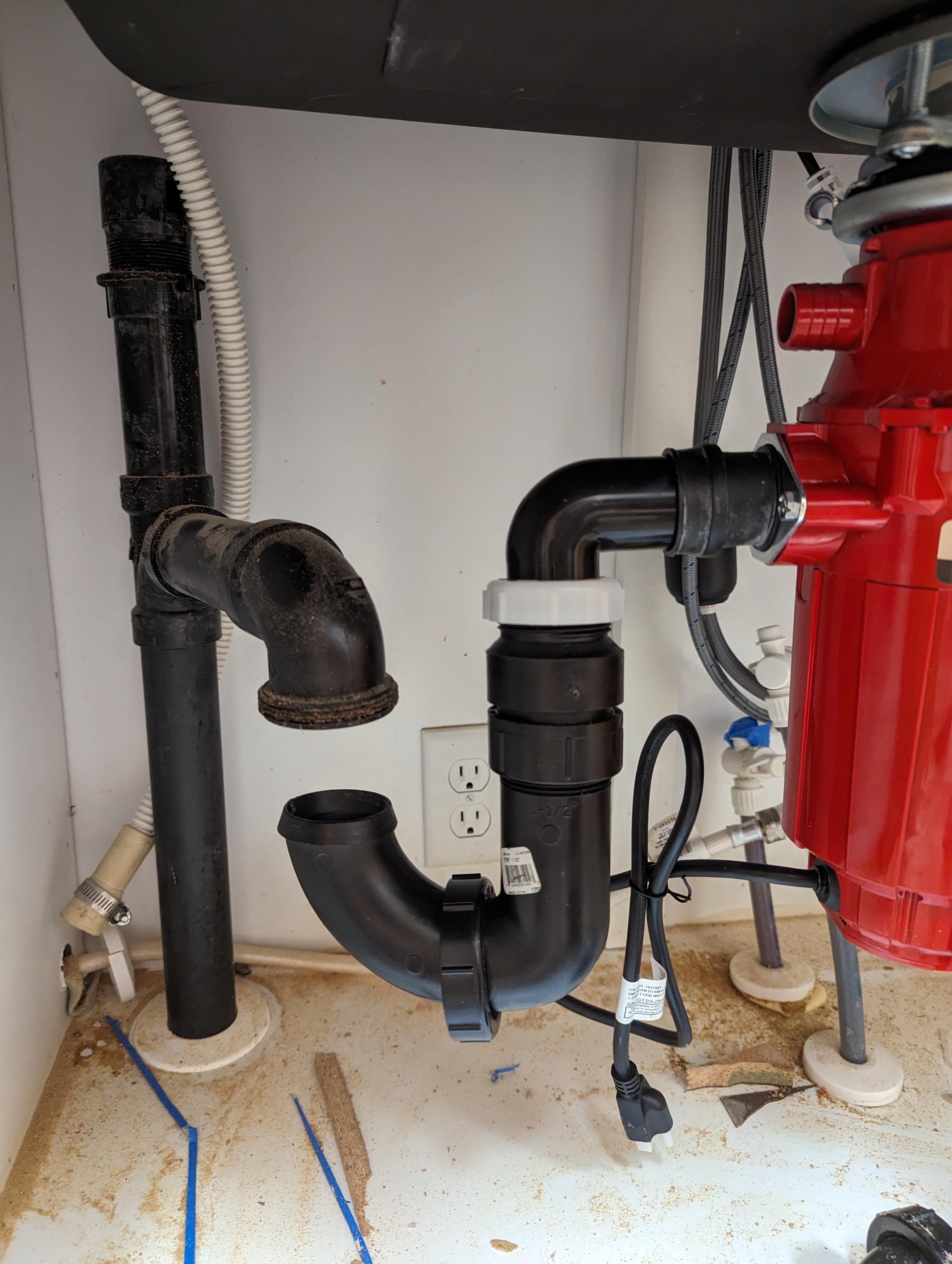 Kitchen Sink P trap question r/Plumbing