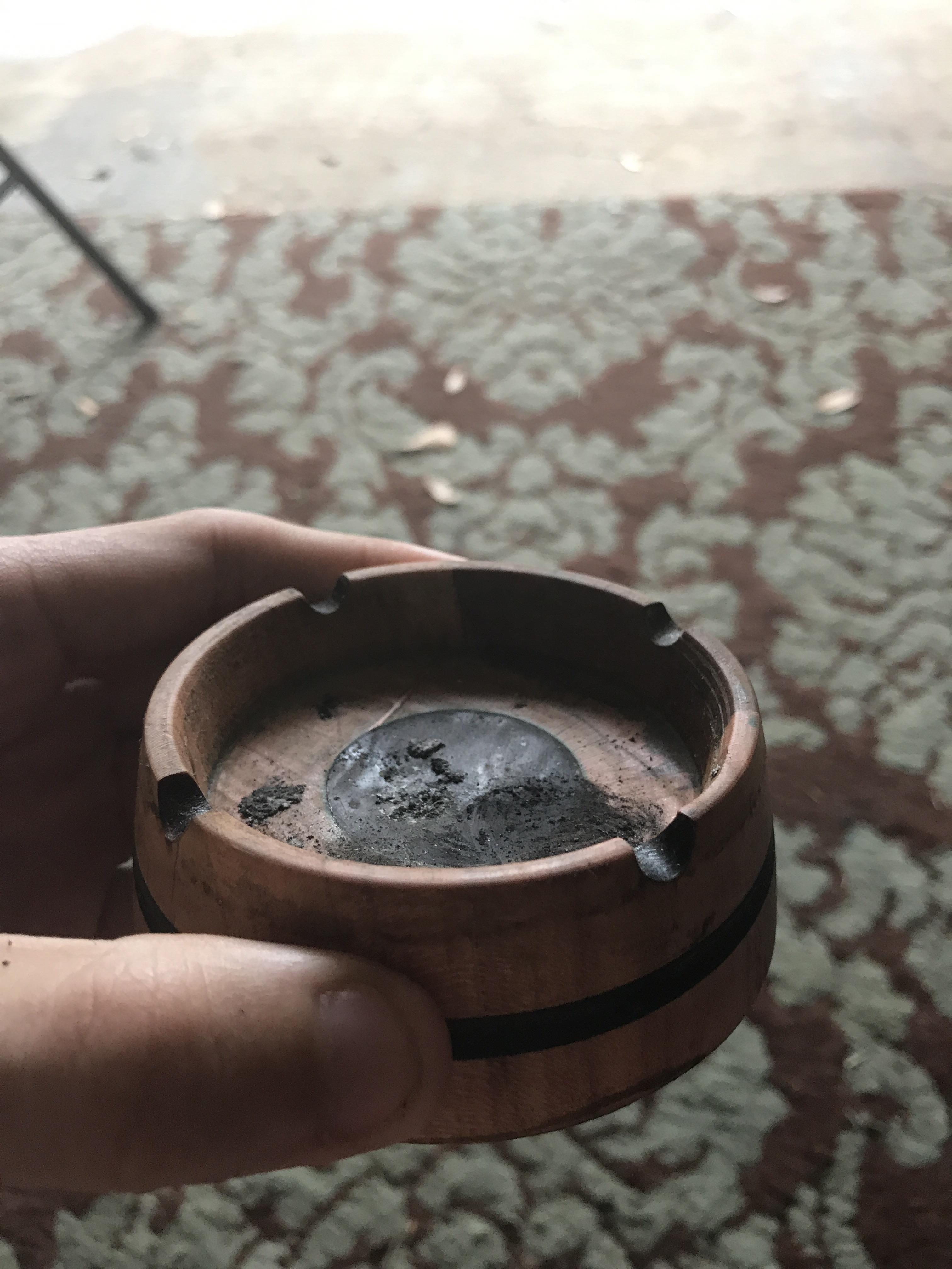 My Best Friend made me an ash tray for my birthday. Only his second go
