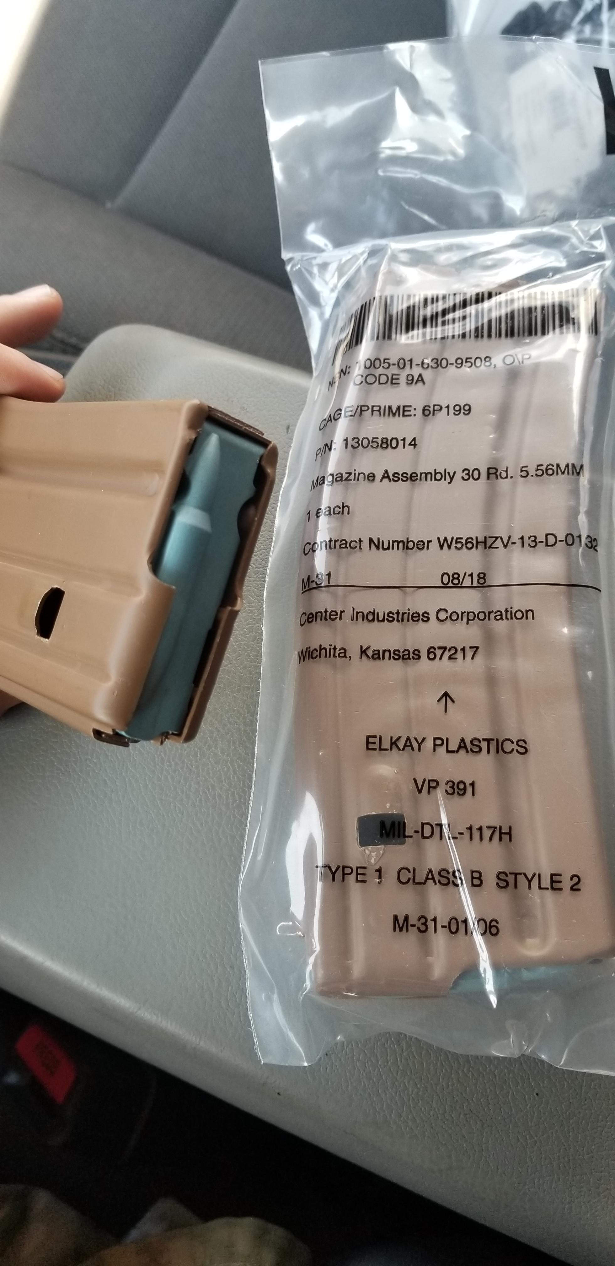 New issued army gi mags. appears to be looser fiting follower and