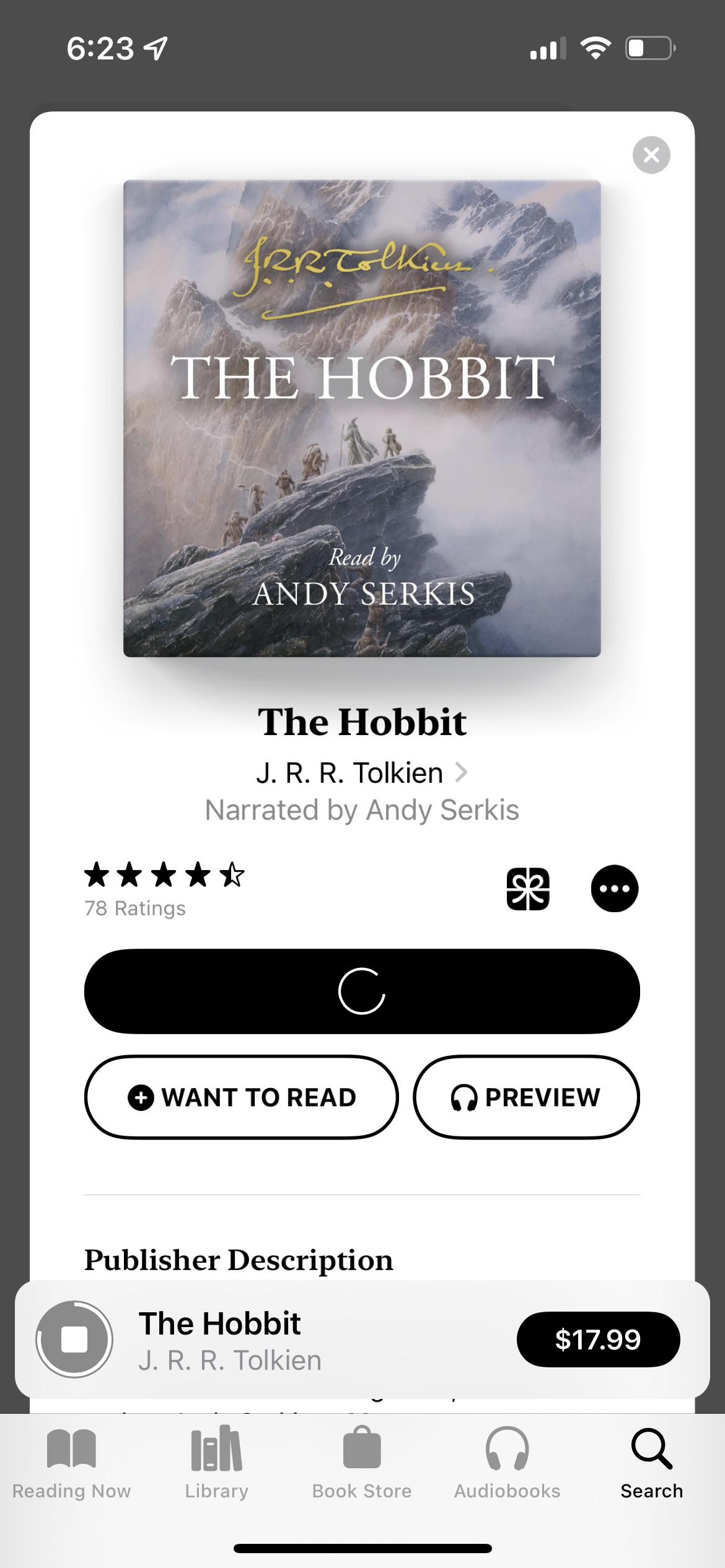 I’m not a big reader but I love lotr! I purchased my first Tolkien