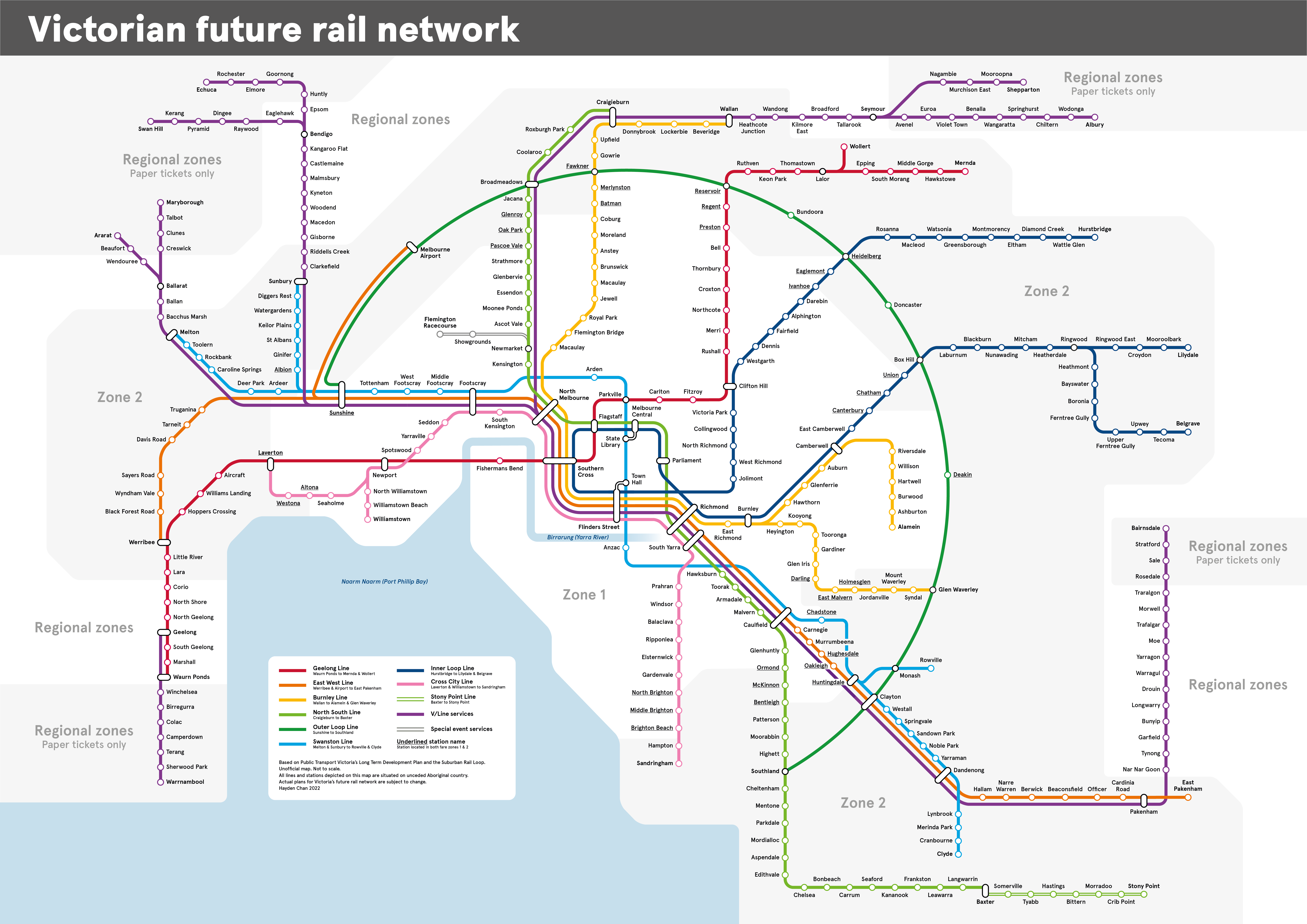 First time posting here, but I recently had a go at a future rail map