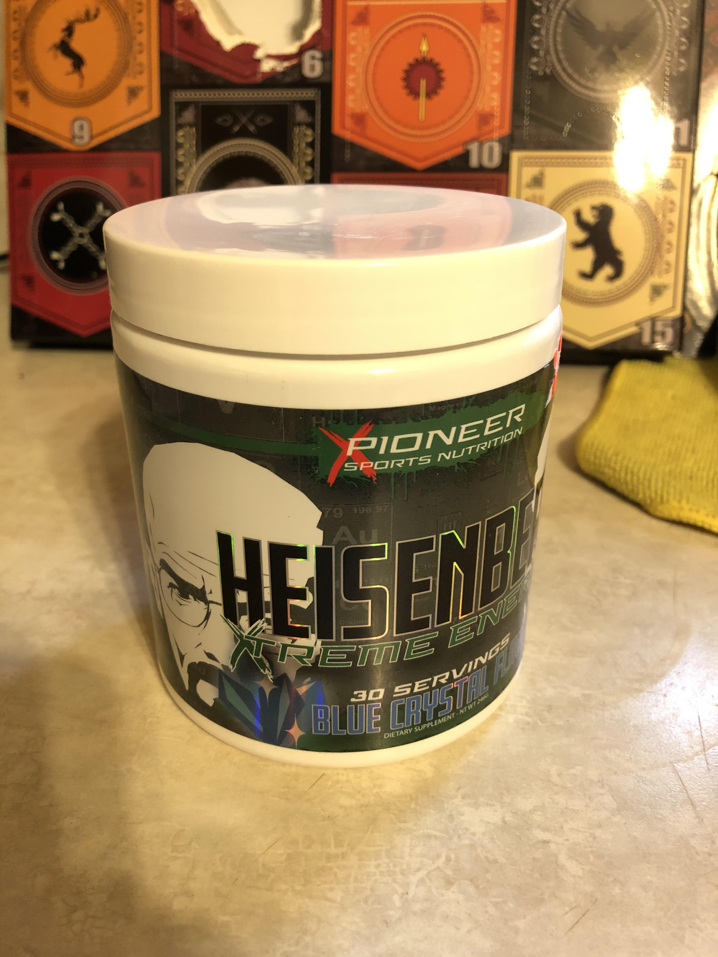 It was an easy choice for pre workout this time. r/breakingbad