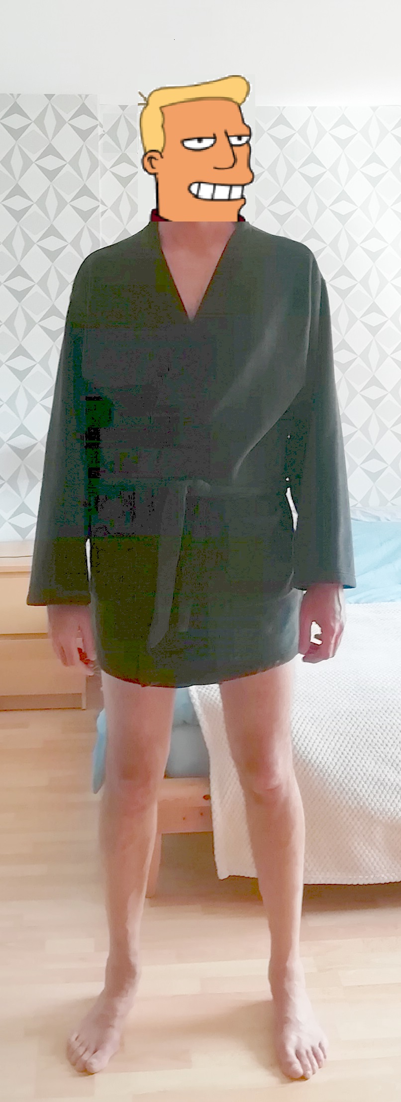 Wife asked why I (6'6") don't wear the bathrobe she offered me r/tall