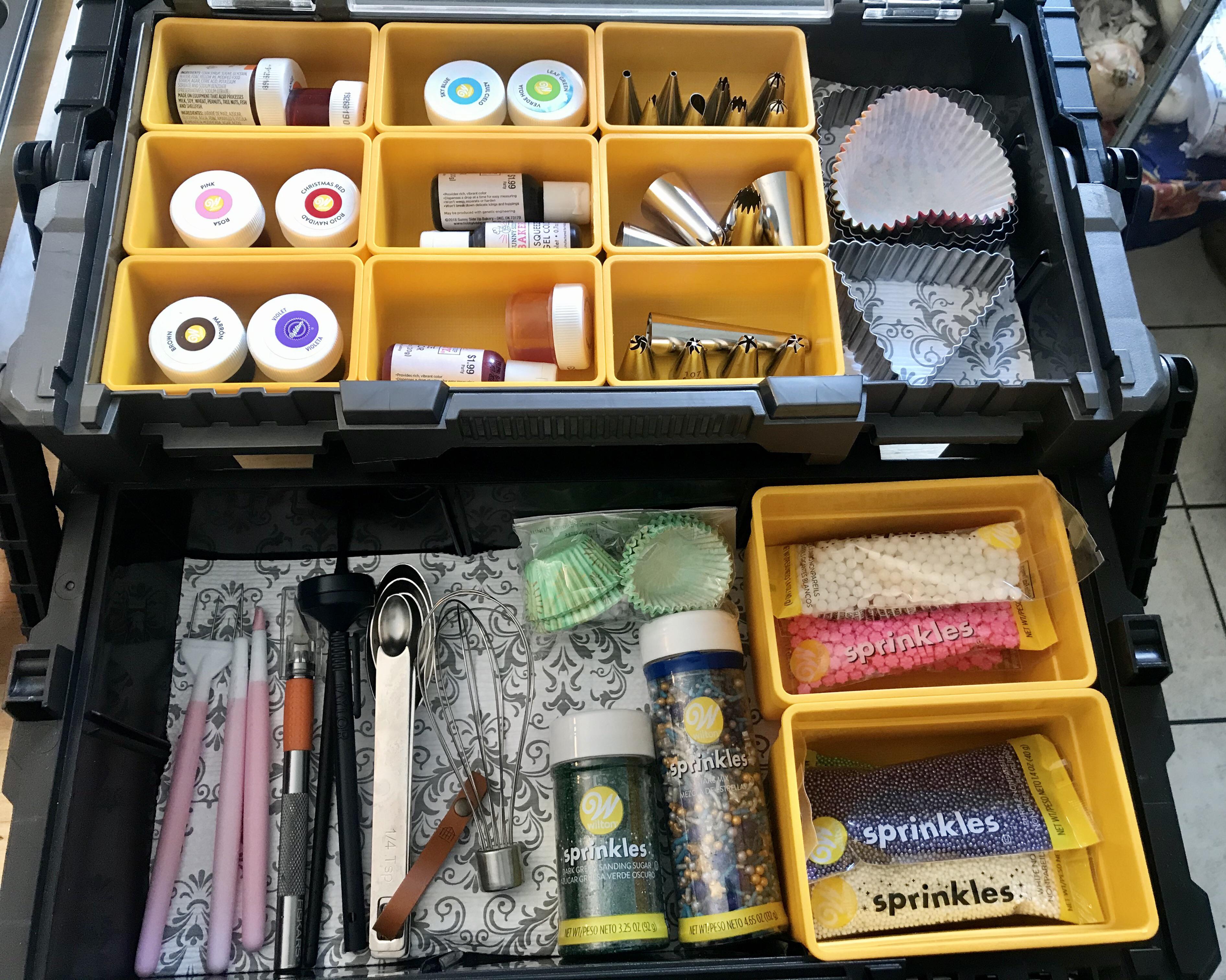 Converted this kit from Lowes into a bakers tool box! Now I don't have to tear my kitchen apart