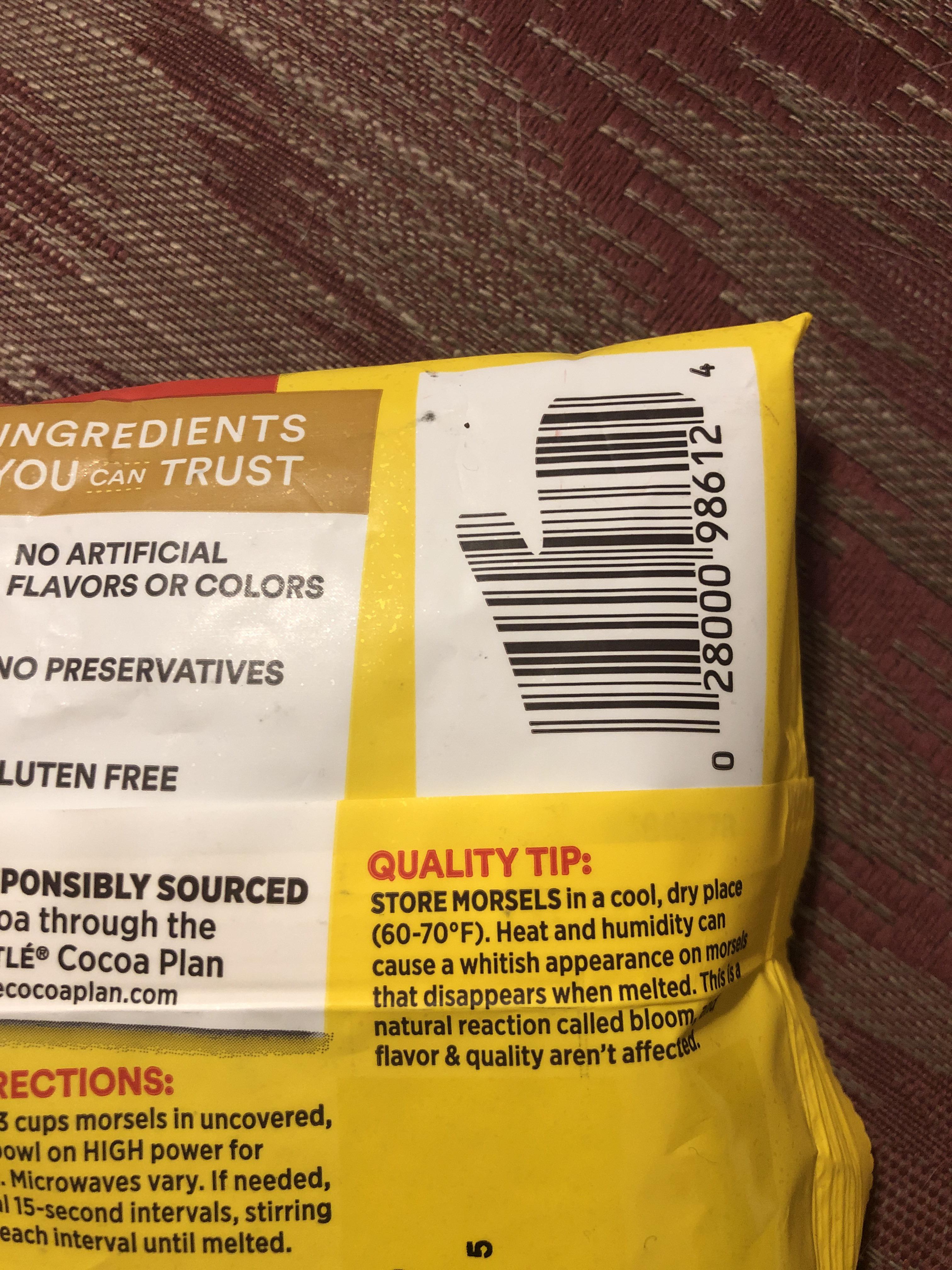 34 Nestle Chocolate Chip Nutrition Label Labels For You