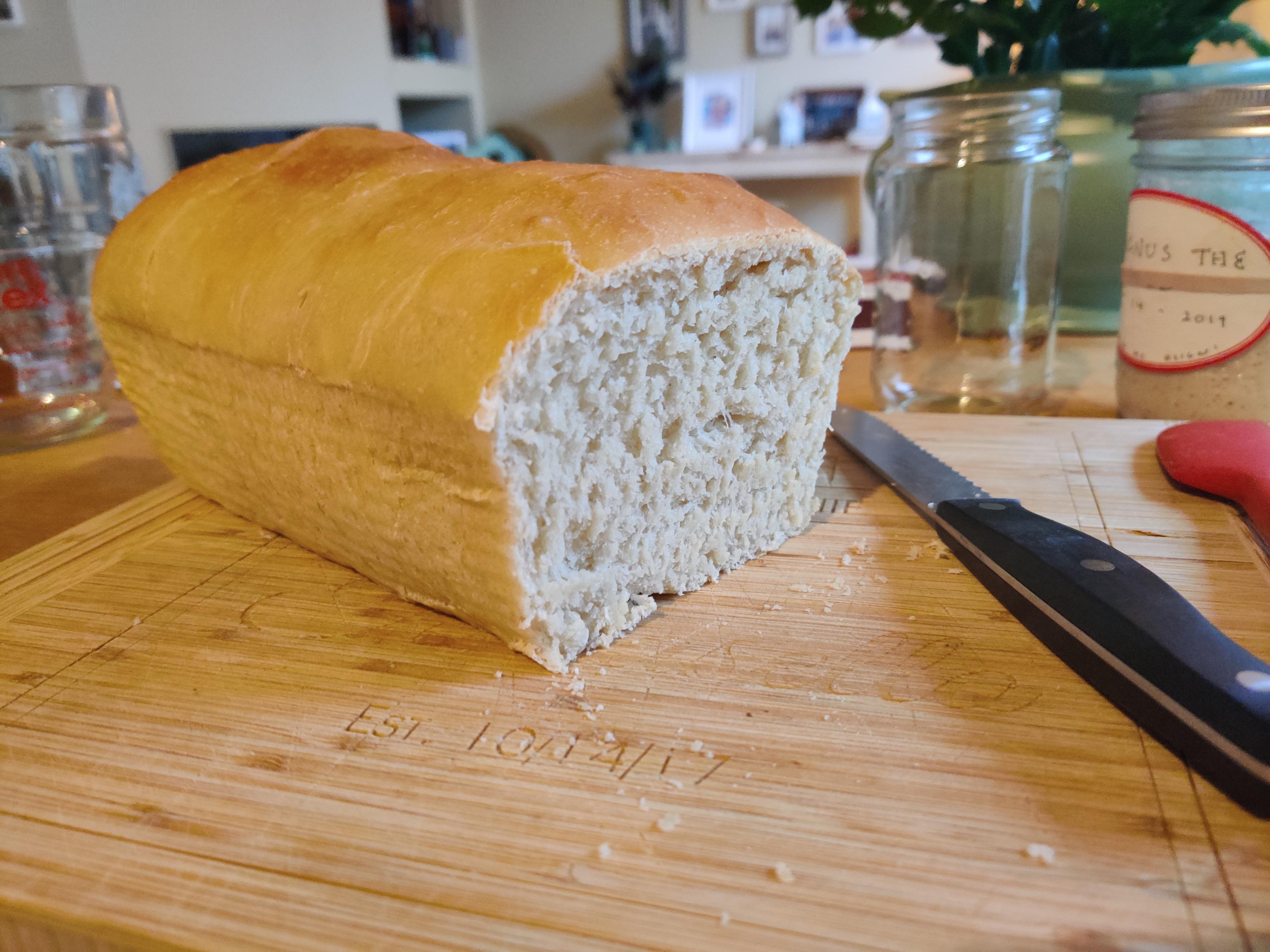 Sourdough Sandwich Loaf. Took forever to rise but it tastes incredible
