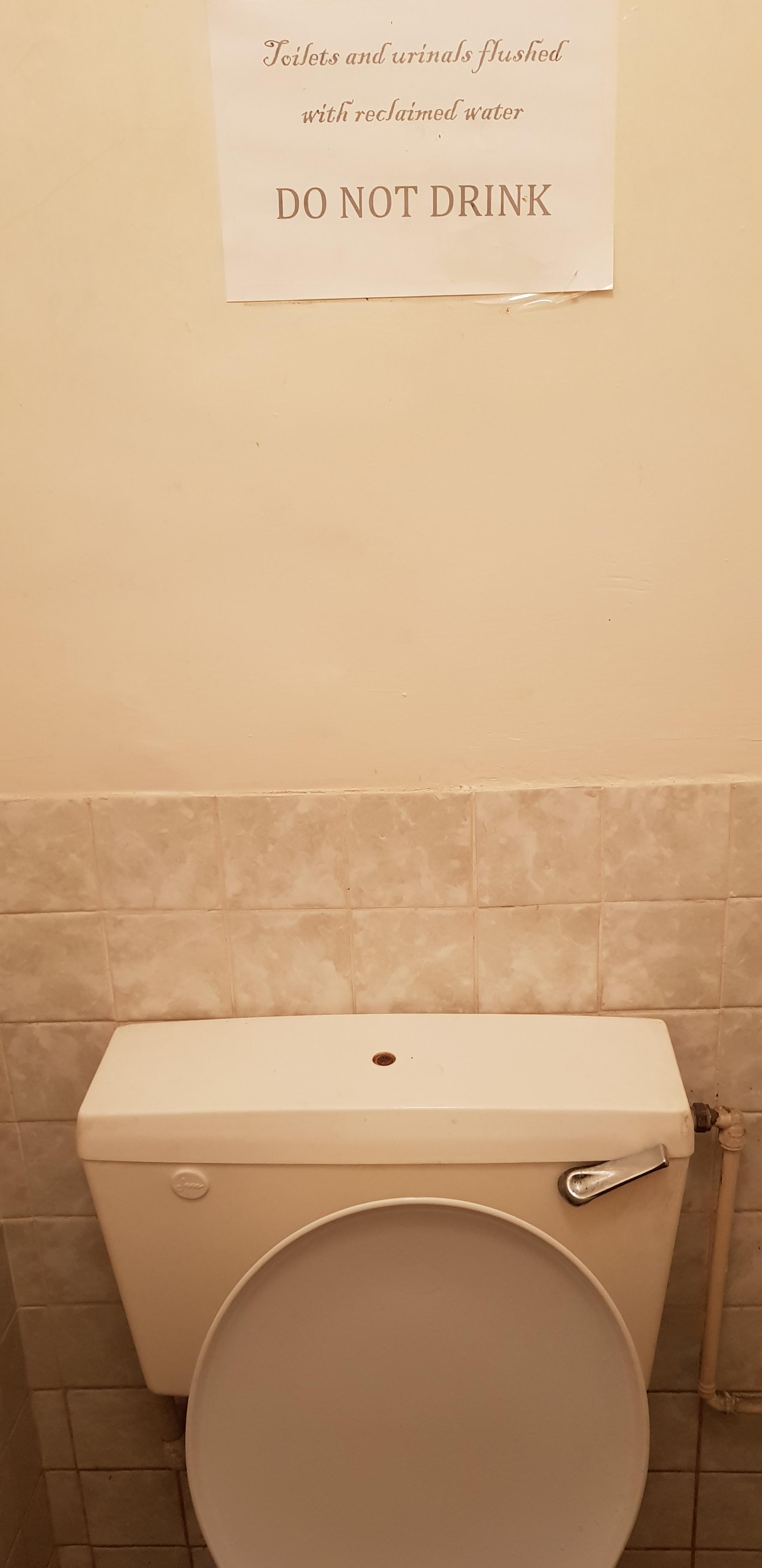 Don't drink from the toilet r/WTF