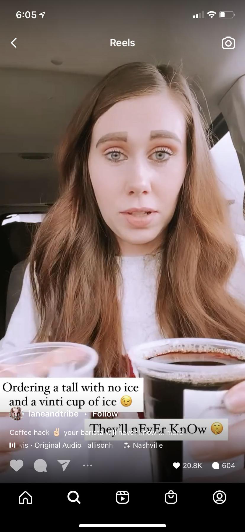 Seen while scrolling IG reels. r/awfuleyebrows