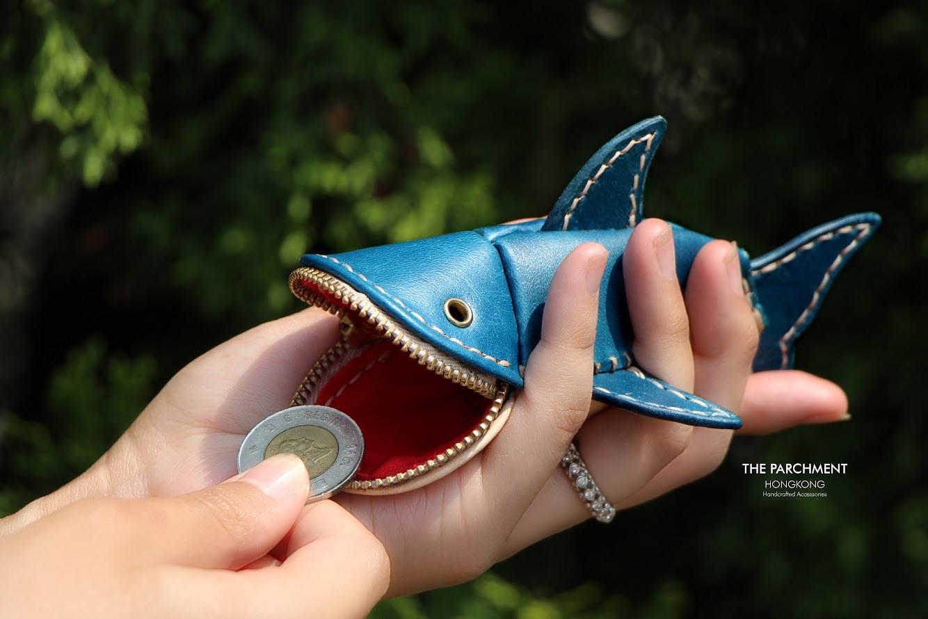 Made a Leather Shark Coin Purse r/somethingimade