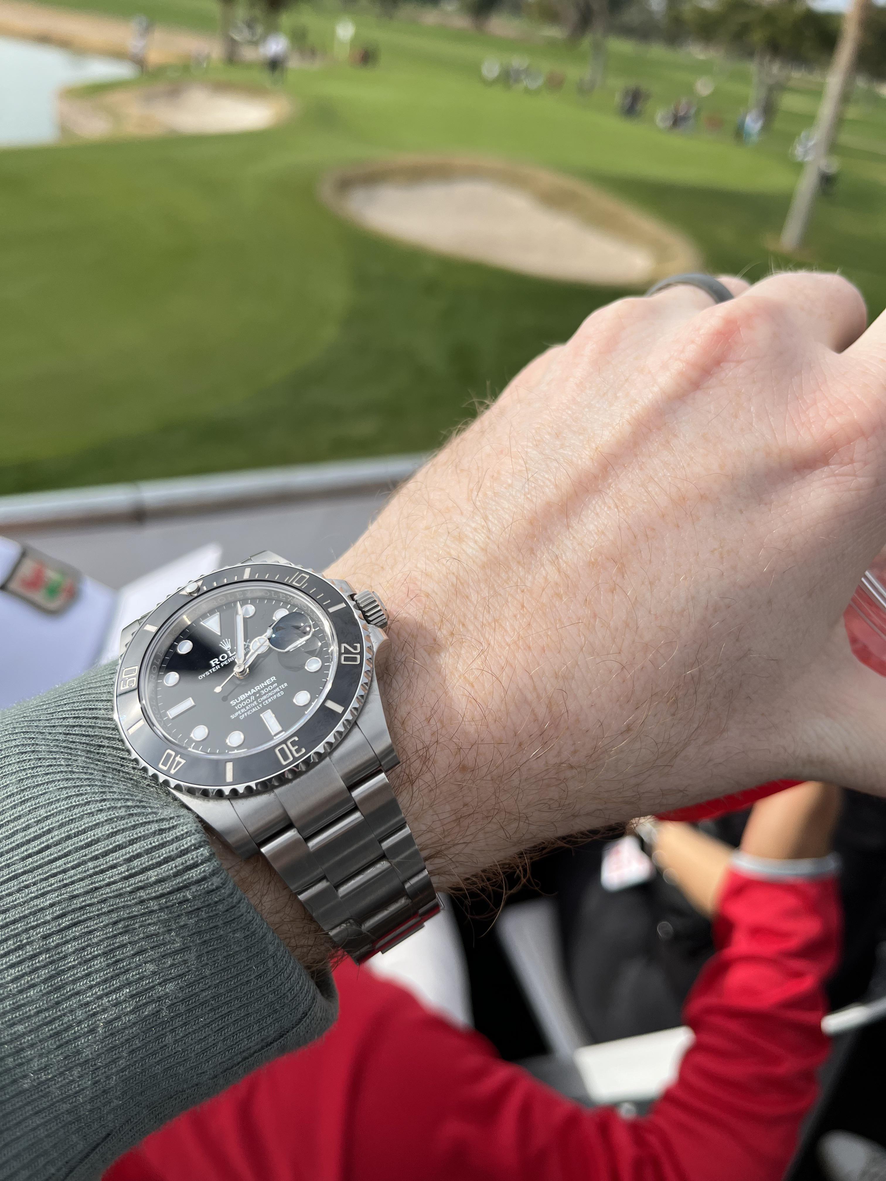 Sub looking over the Patriot Golf Tournament (poor man’s waste