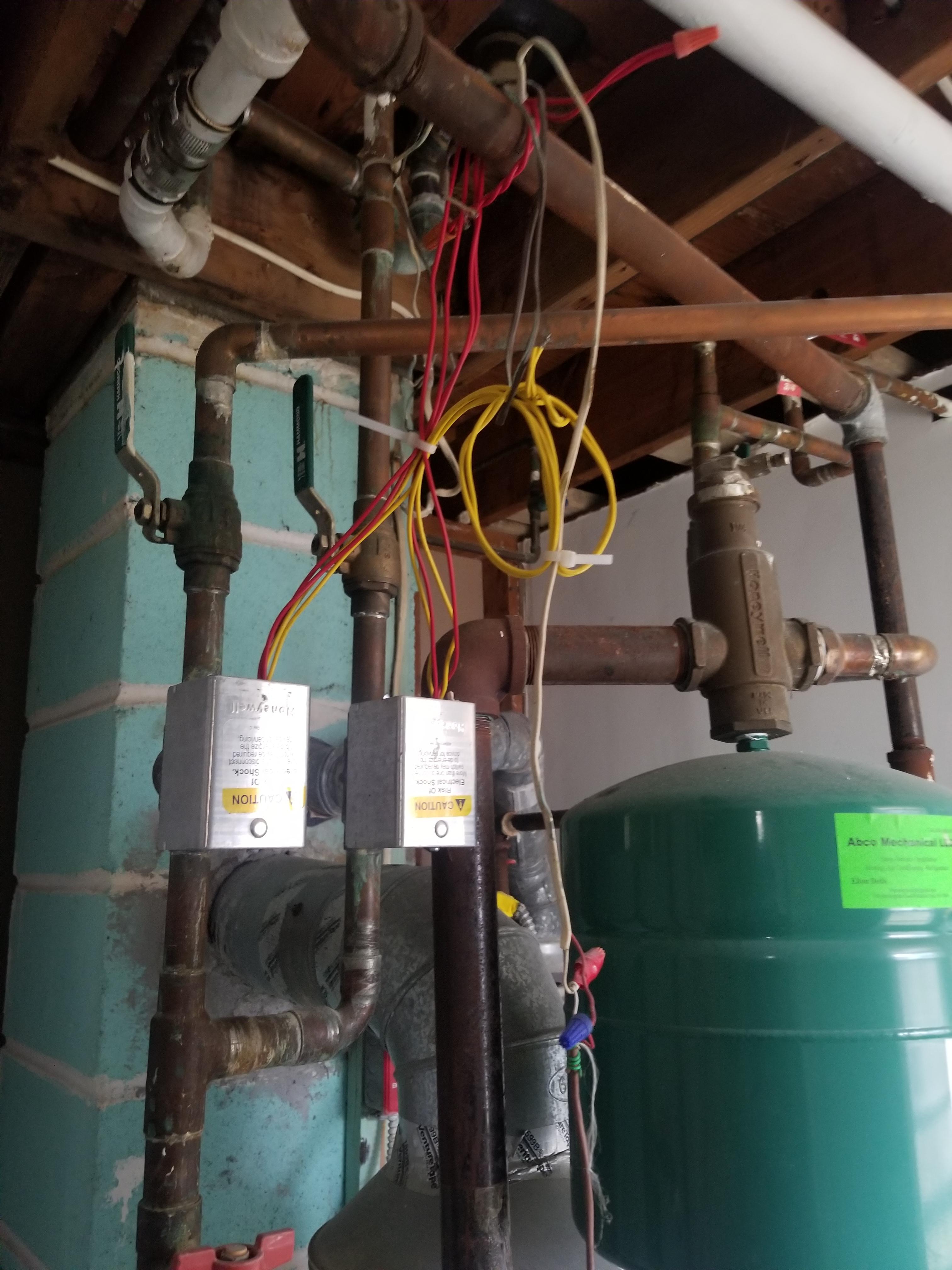 Boiler electric was purposely disconnected before a flood. How to