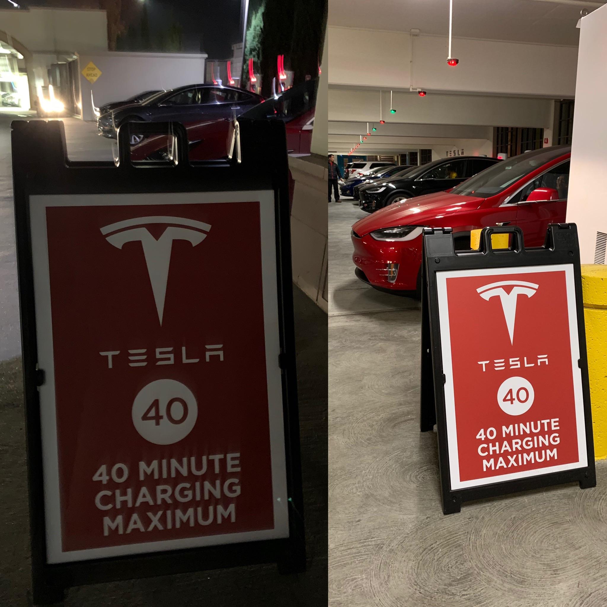 Guess where? 40 minute charging limit signs at almost all SF Bay Area