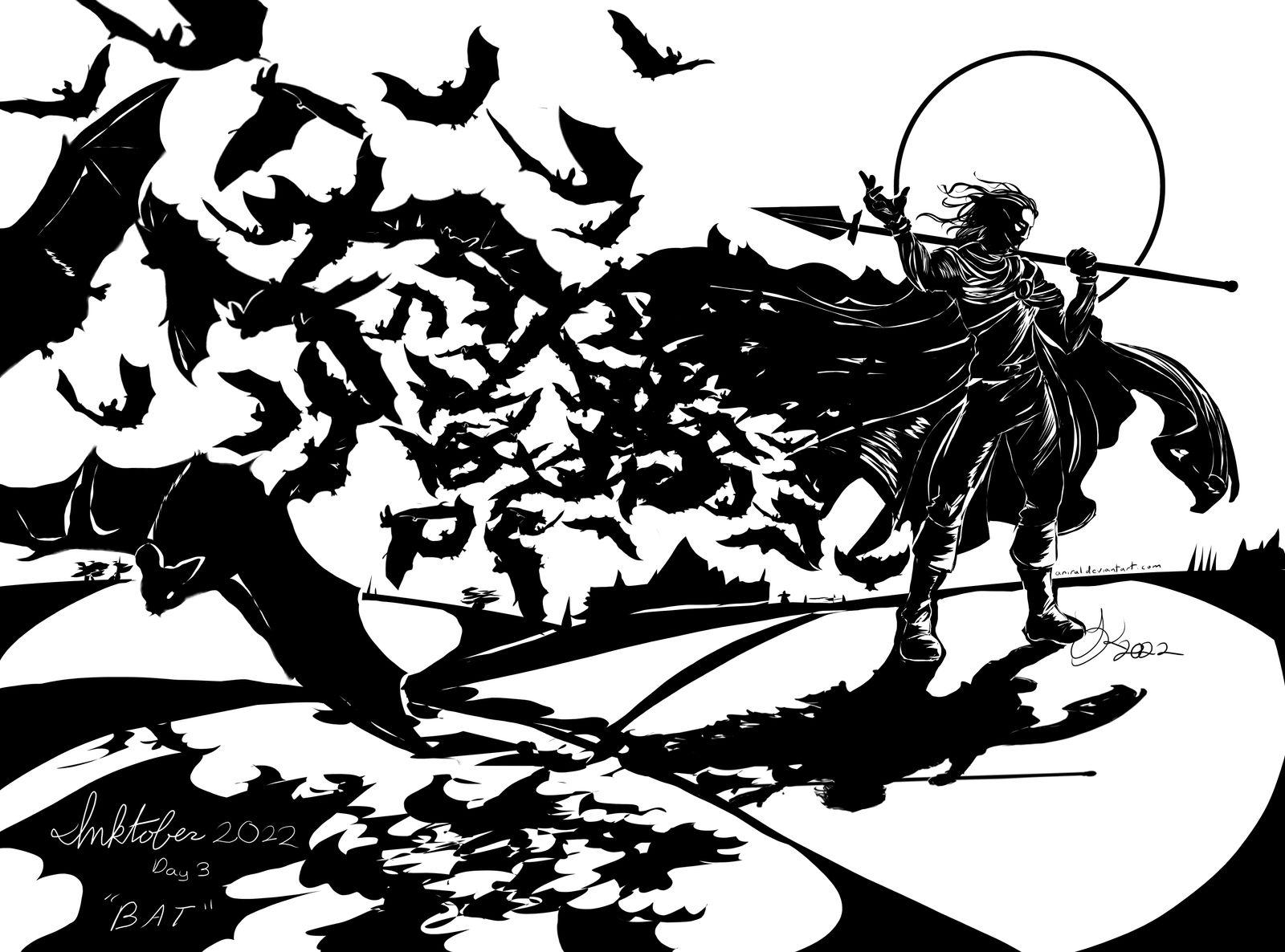 Crossposting today's Inktober post here, because it's very heavily