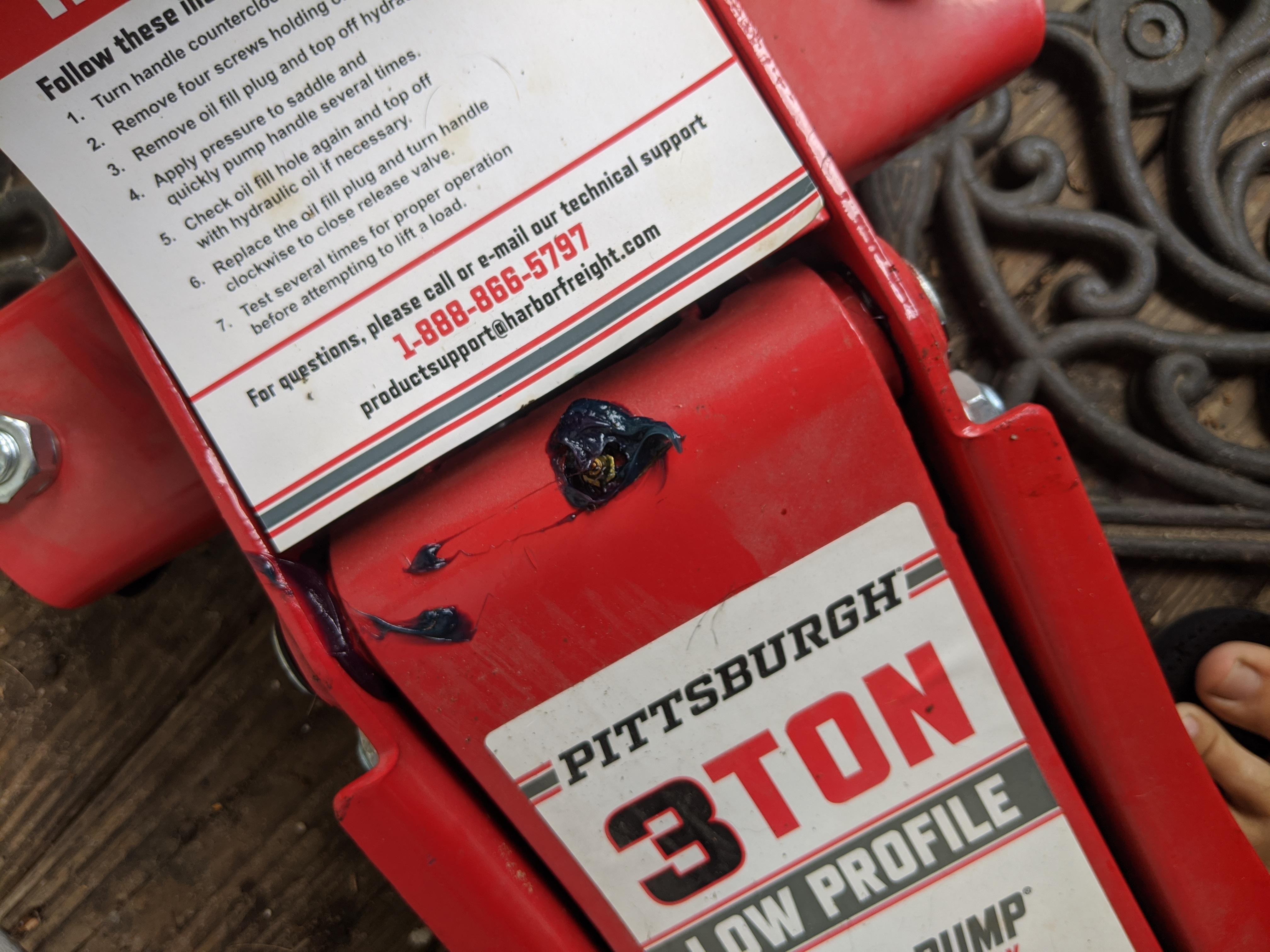 Jack leaking grease? r/harborfreight