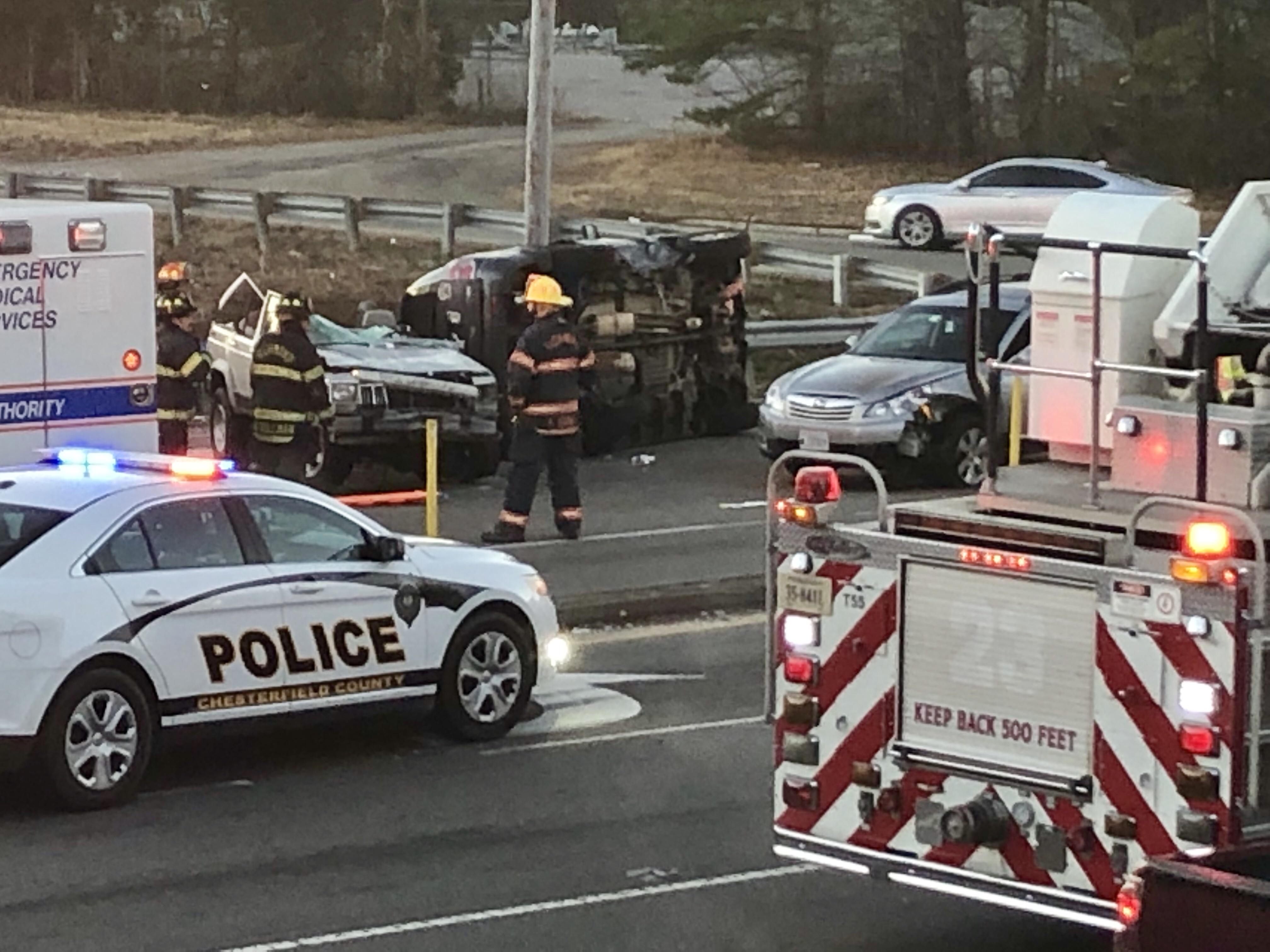 Multivehicle crash on Hull St East at Chippenham. Steer clear of this