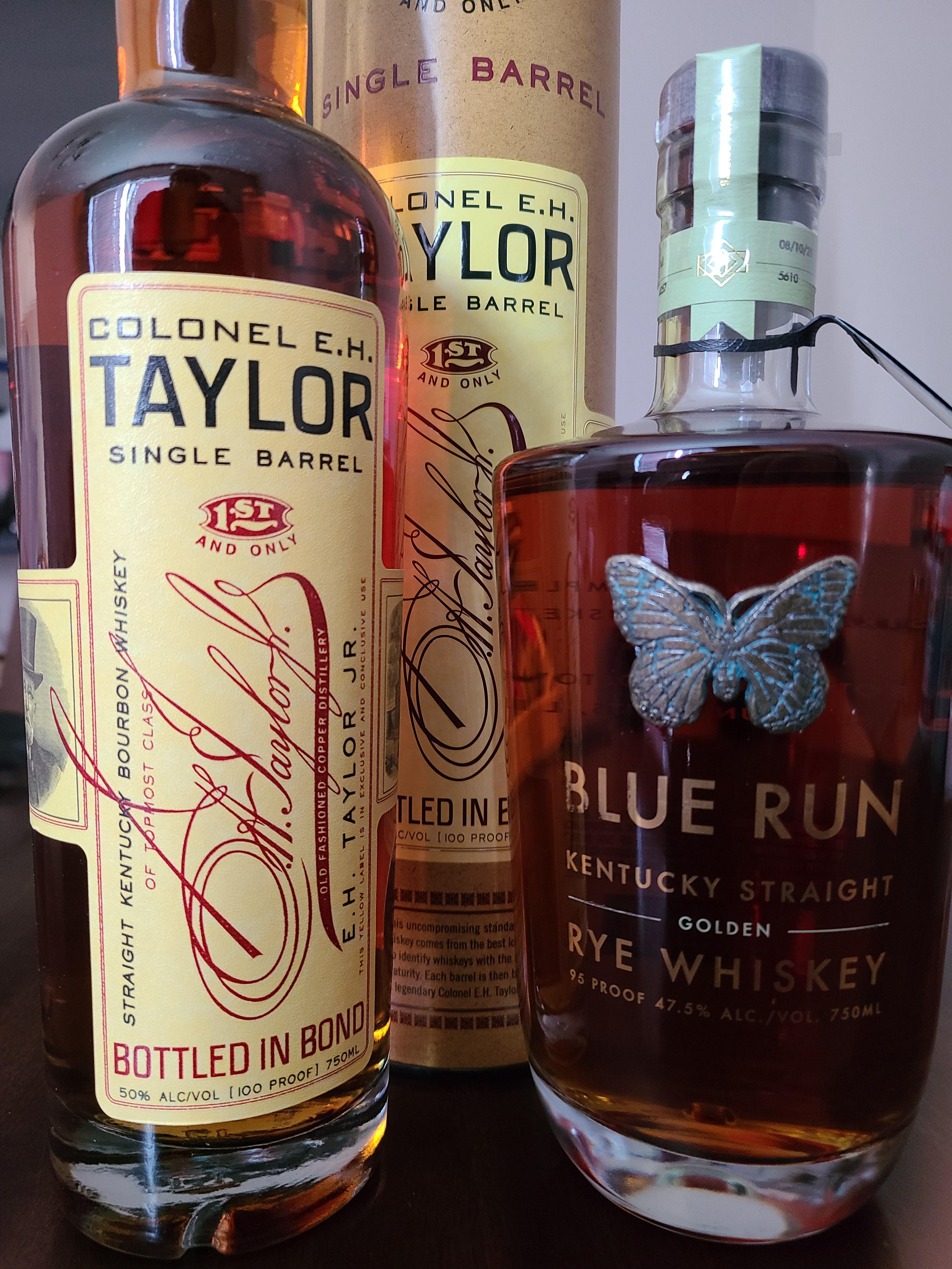 Colonel E.H. Taylor Single barrelNext lead, Bottle king, East Windsor